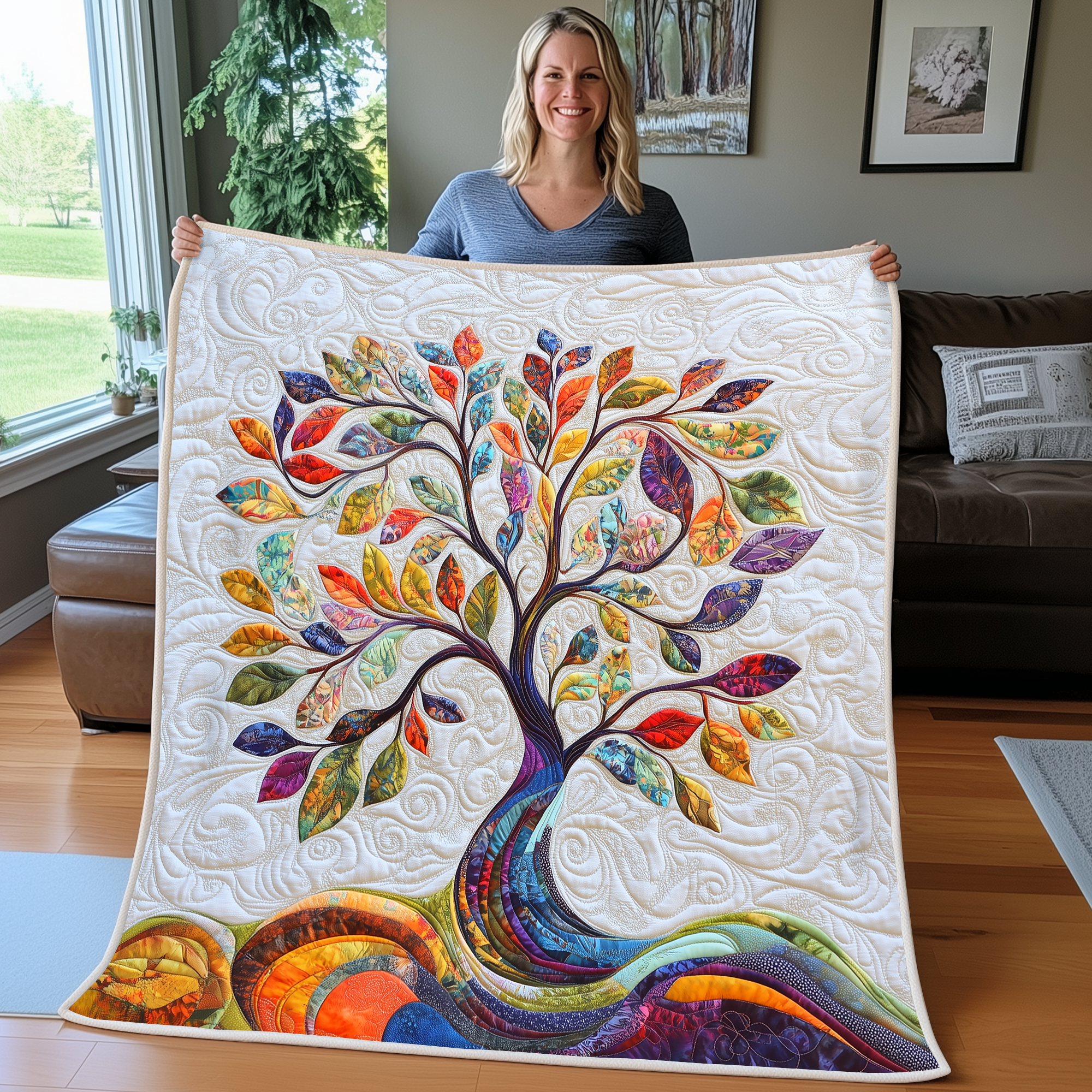 Tree Of Life Quilted Blanket Nice Throw Blankets 1St Mothers Day Gifts Tree Of Life Quilted Blanket Nice Throw Blankets 1St Mothers Day Gifts