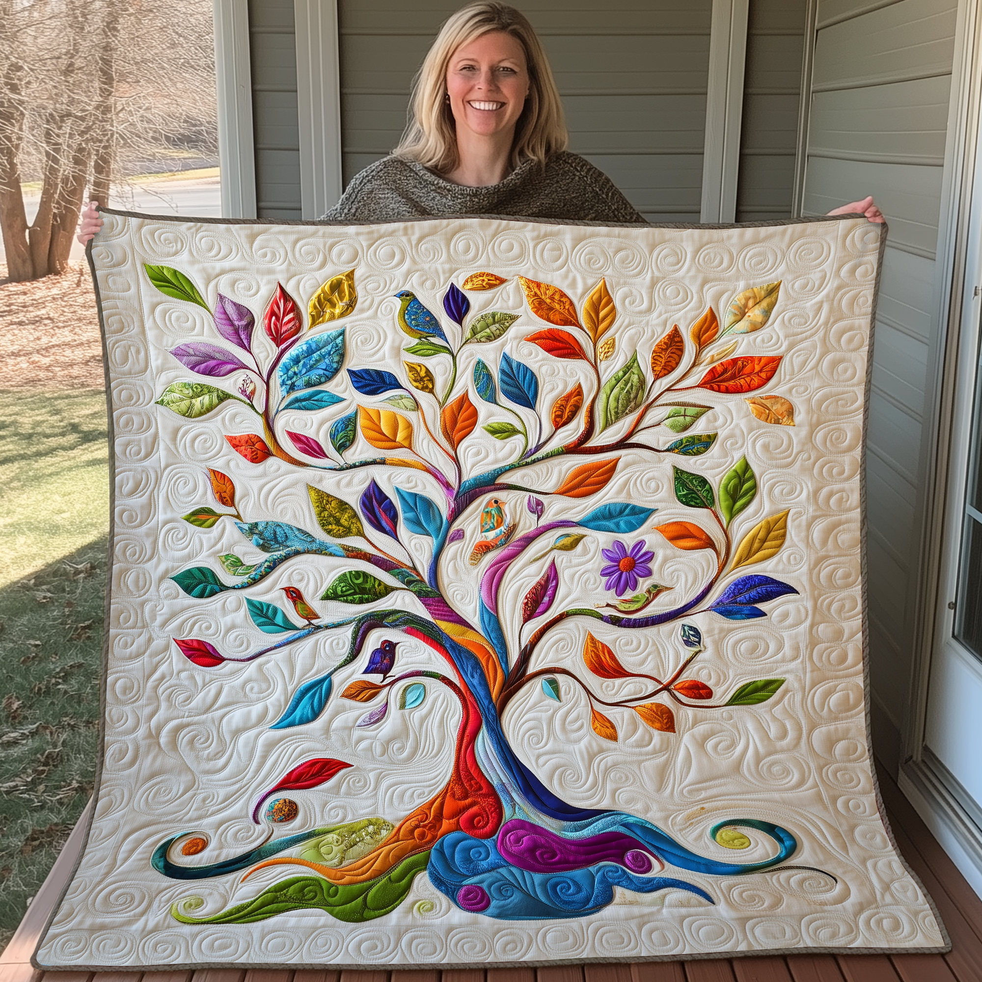 Tree Of Life Quilted Blanket Nice Throw Blankets Best Mothers Day Gifts Tree Of Life Quilted Blanket Nice Throw Blankets Best Mothers Day Gifts