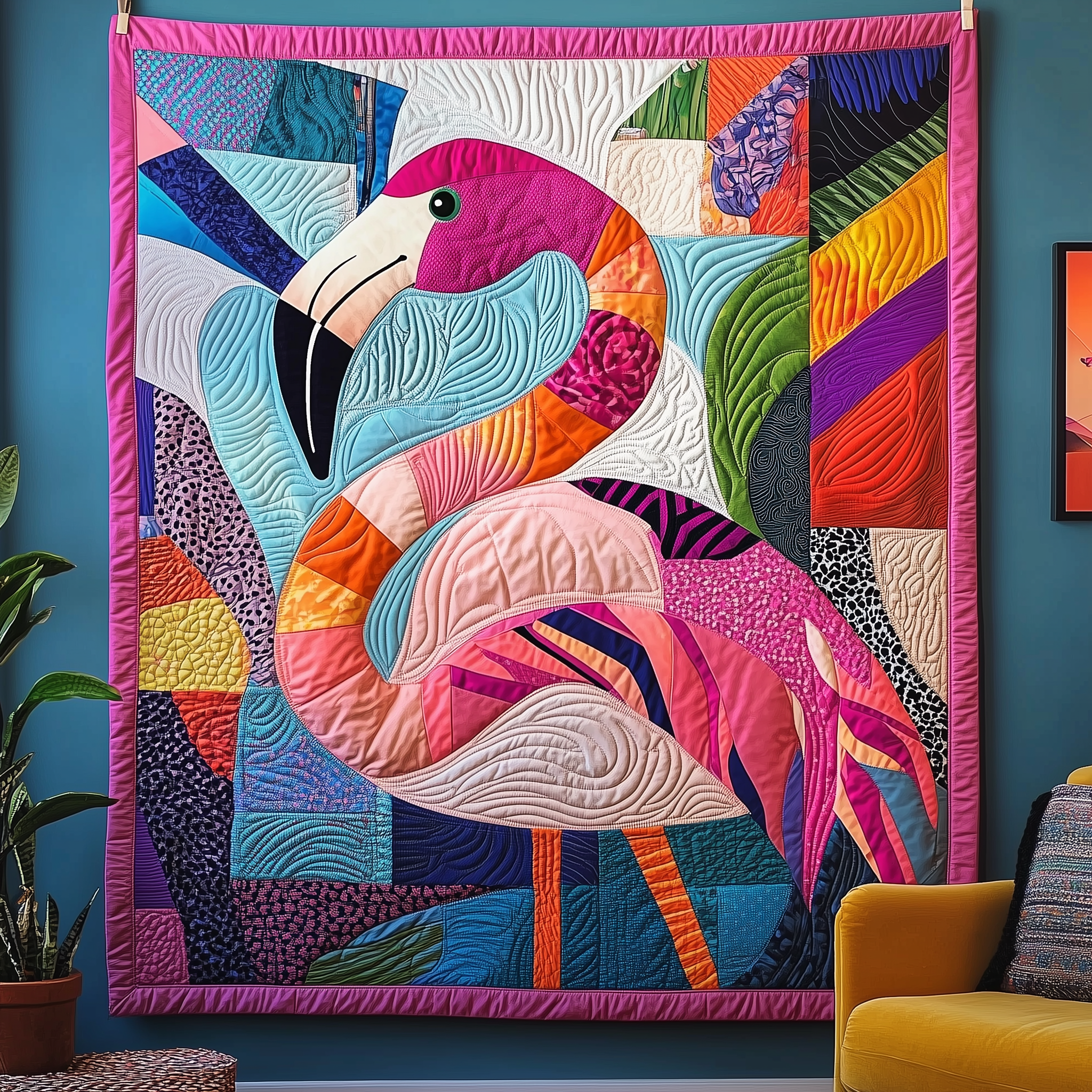 Tropical Flamingo Quilted Blanket Best Throw Blanket Flamingo Themed Presents Tropical Flamingo Quilted Blanket Best Throw Blanket Flamingo Themed Presents