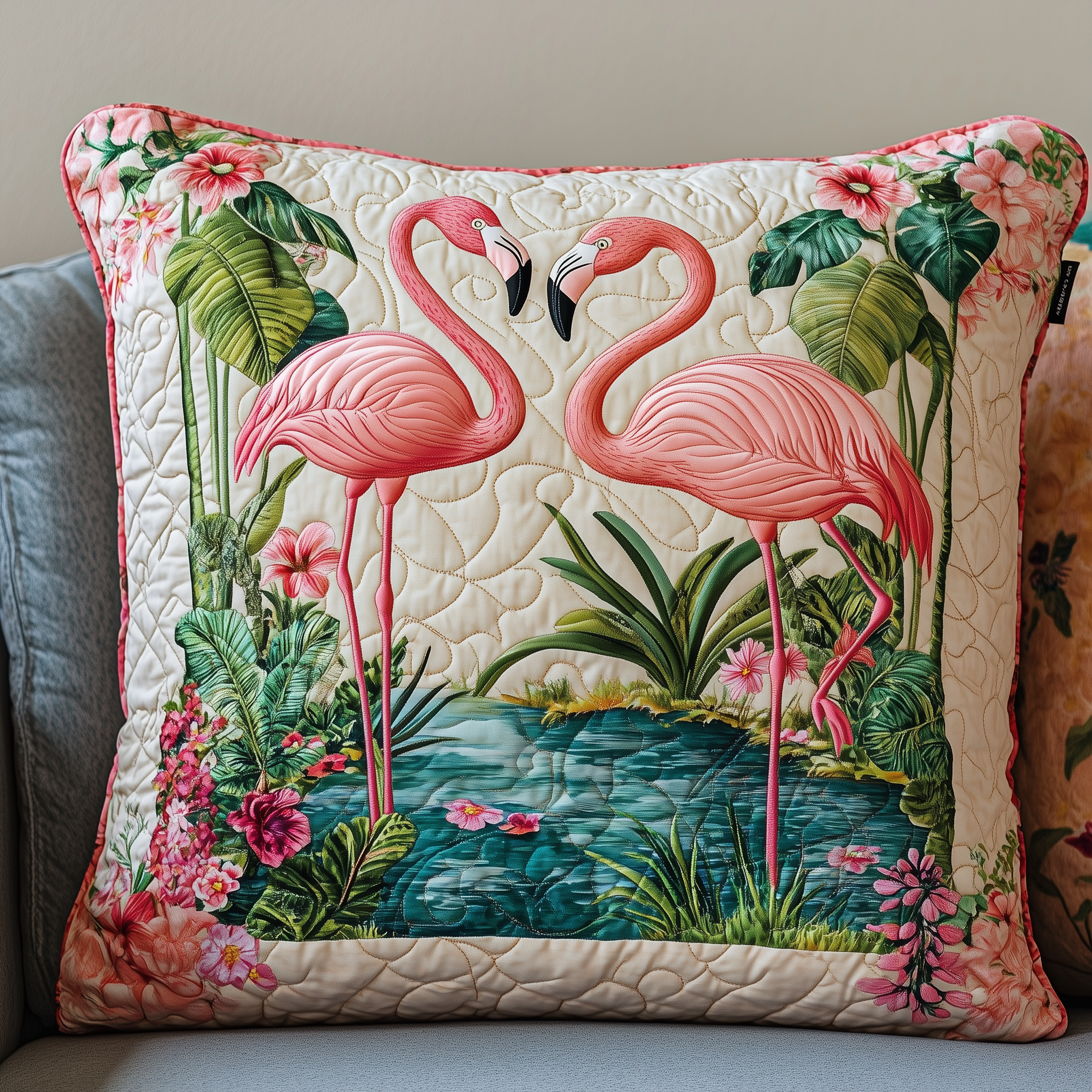 Tropical Flamingo Quilted Pillow Case A Peaceful Night Awaits with the Perfect Pillow Case Tropical Flamingo Quilted Pillow Case A Peaceful Night Awaits with the Perfect Pillow Case