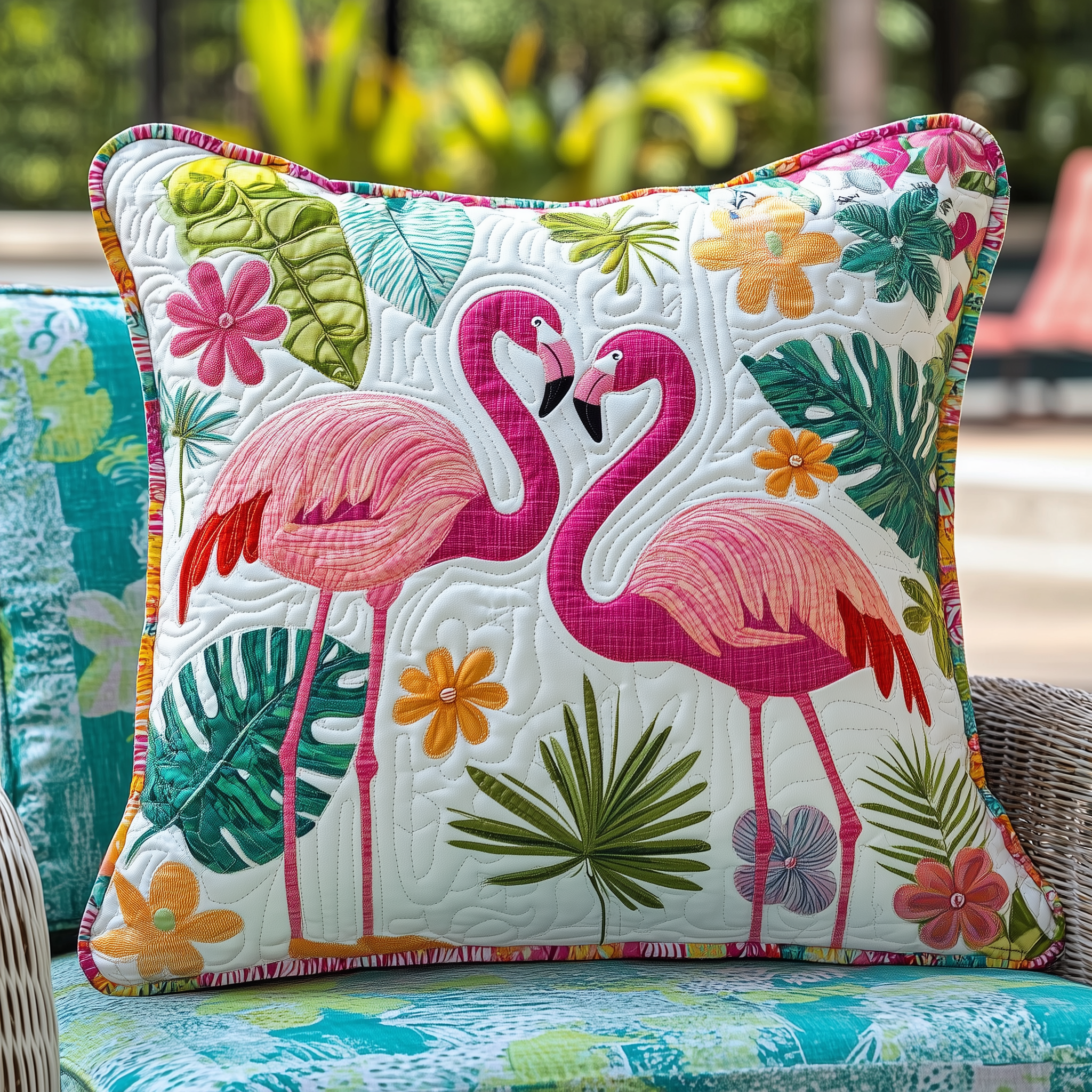 Tropical Flamingo Quilted Pillow Case Enjoy the Serenity of Sleep with Soft Pillow Cases Tropical Flamingo Quilted Pillow Case Enjoy the Serenity of Sleep with Soft Pillow Cases