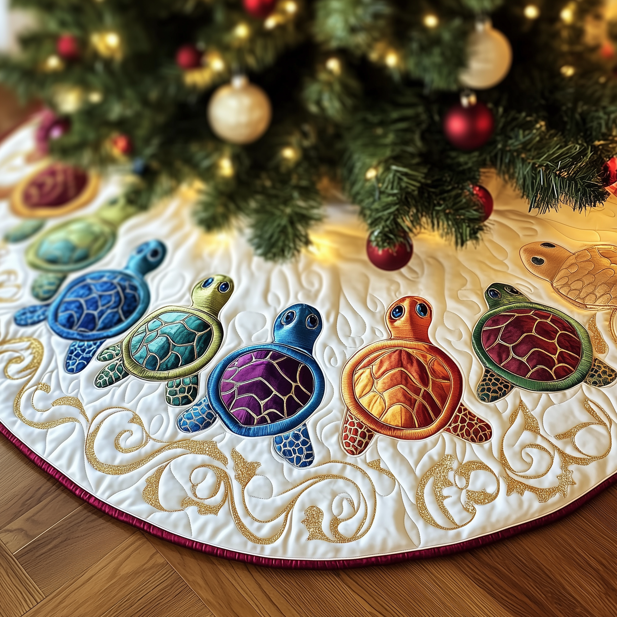 Turtle Quilted Tree Skirt Relax and Let the Holidays Shine with a Trusted Tree Skirt Turtle Quilted Tree Skirt Relax and Let the Holidays Shine with a Trusted Tree Skirt