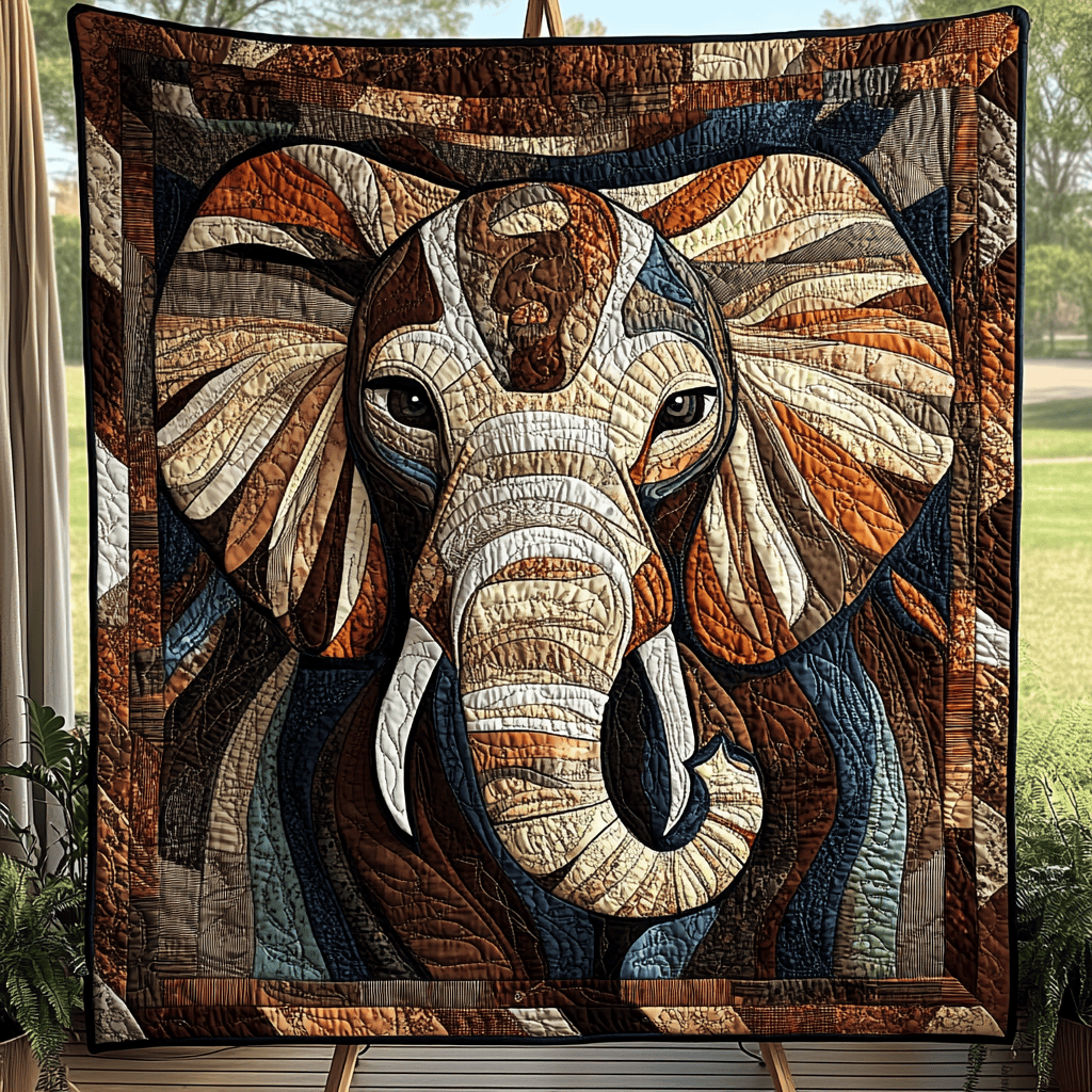 Tuscan Tranquility Quilted Blanket Presents For Elephant Lovers Tuscan Tranquility Quilted Blanket Presents For Elephant Lovers