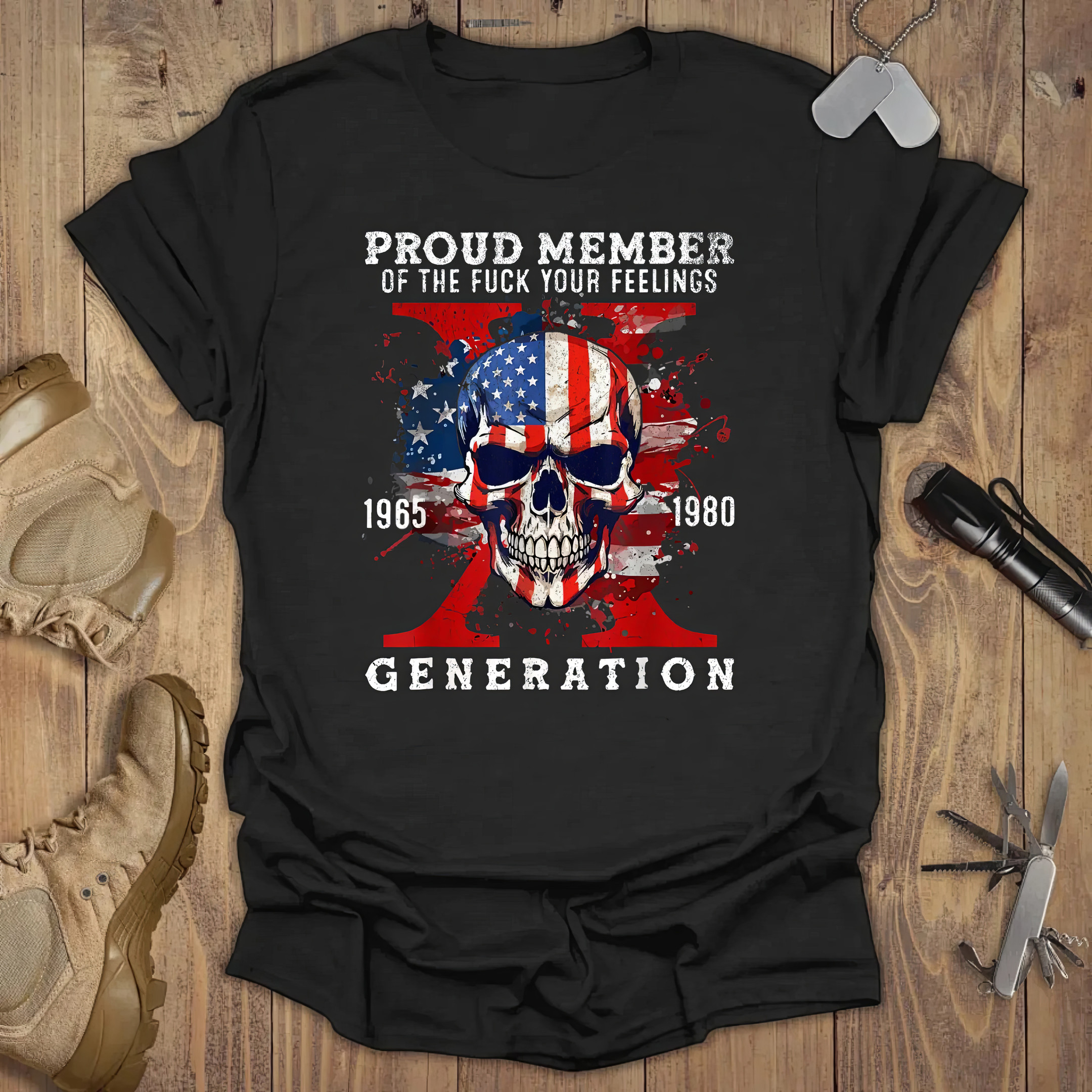 US Skull Proud Member Of The F Your Feelings Generation T-Shirt Funny Patriotic Shirts US Skull Proud Member Of The F Your Feelings Generation T-Shirt Funny Patriotic Shirts