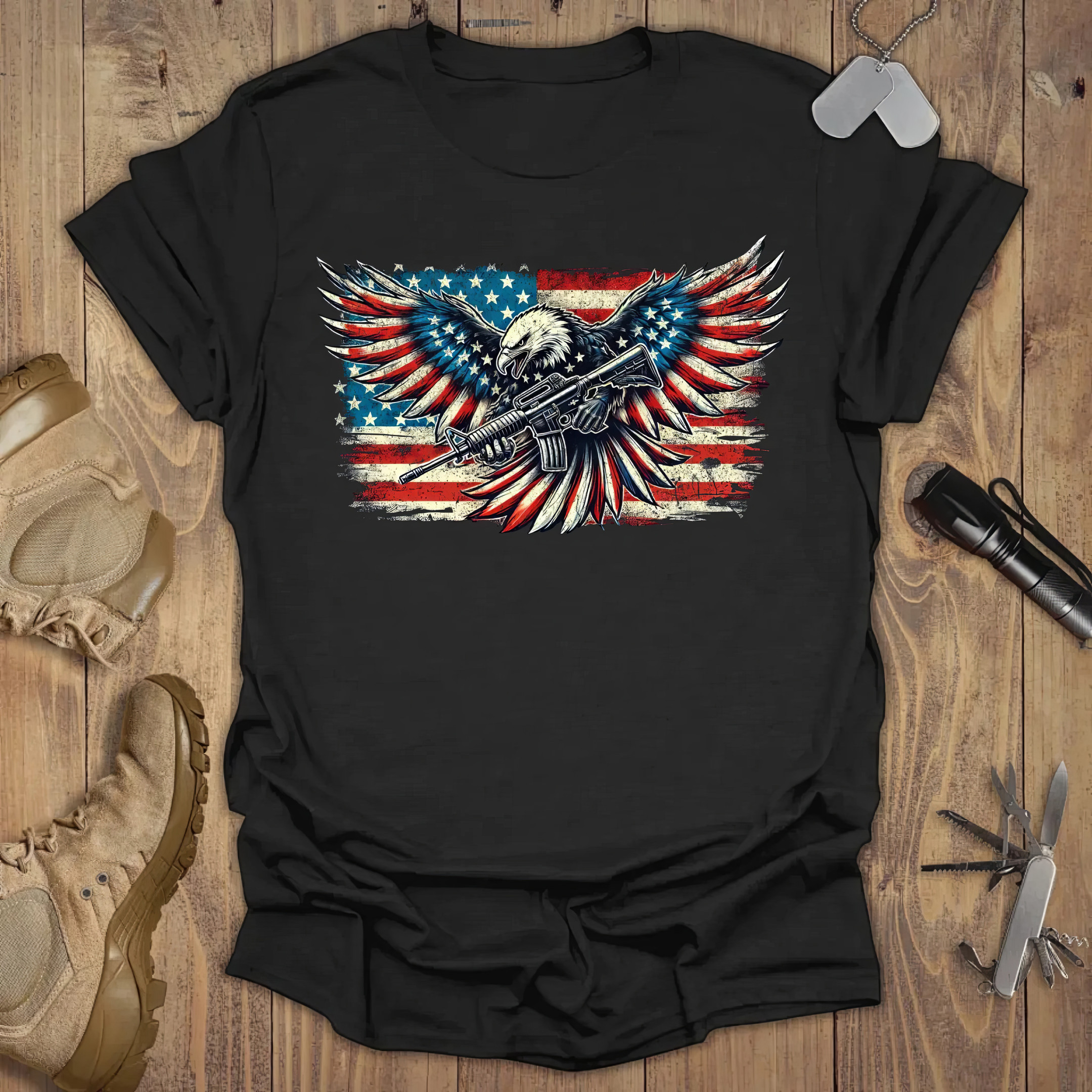 USA Eagle And Gun T-Shirt Patriotic Shirts First Mothers Day Gift Ideas USA Eagle And Gun T-Shirt Patriotic Shirts First Mothers Day Gift Ideas