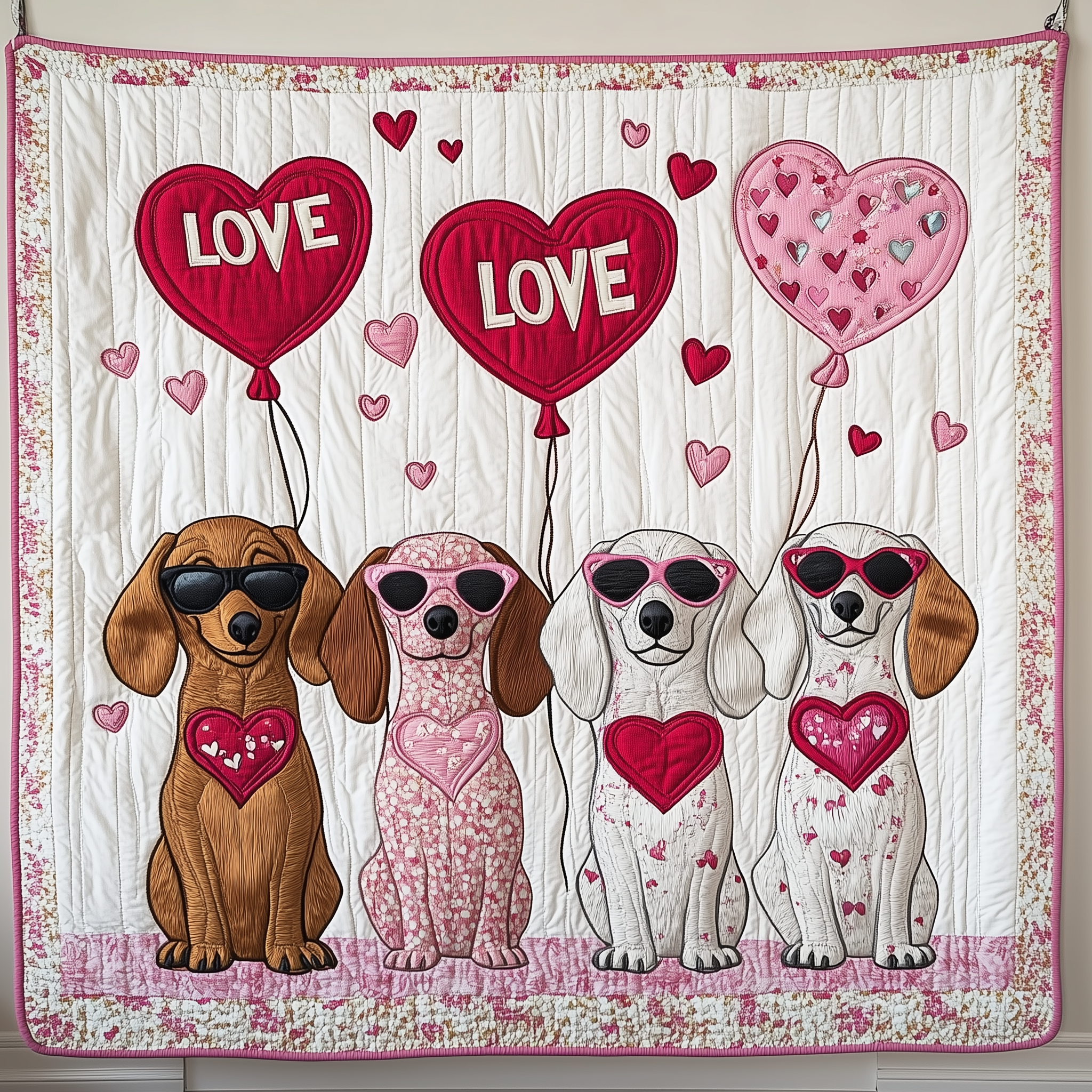 Valentine Dachshund Gift For Her Quilted Blanket Sofa Throw Blanket Items Dachshund Gifts For Women Valentine Dachshund Gift For Her Quilted Blanket Sofa Throw Blanket Items Dachshund Gifts For Women