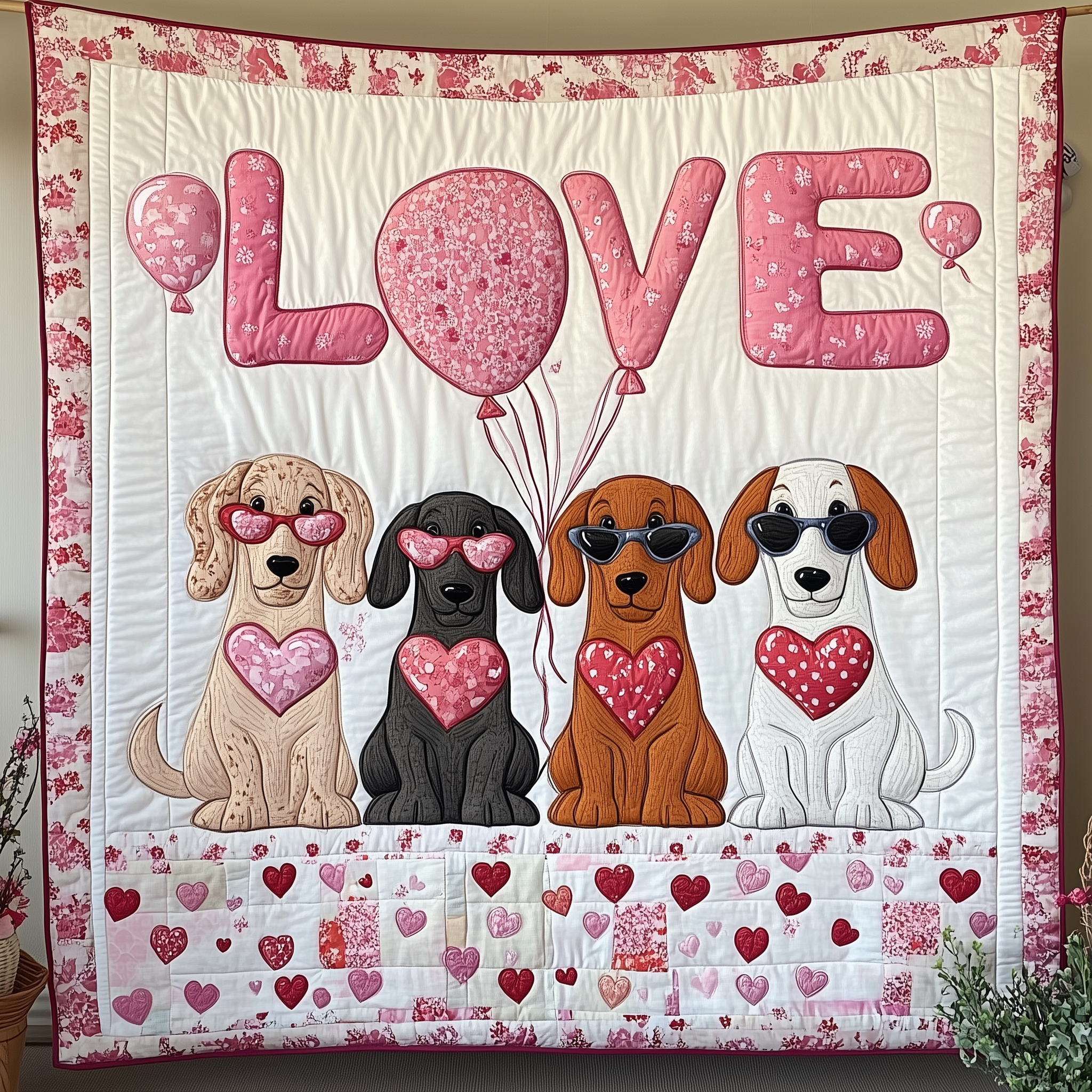 Valentine Dachshund Gift For Her Quilted Blanket Sofa Throw Blanket Items Dachshund Related Gifts Valentine Dachshund Gift For Her Quilted Blanket Sofa Throw Blanket Items Dachshund Related Gifts