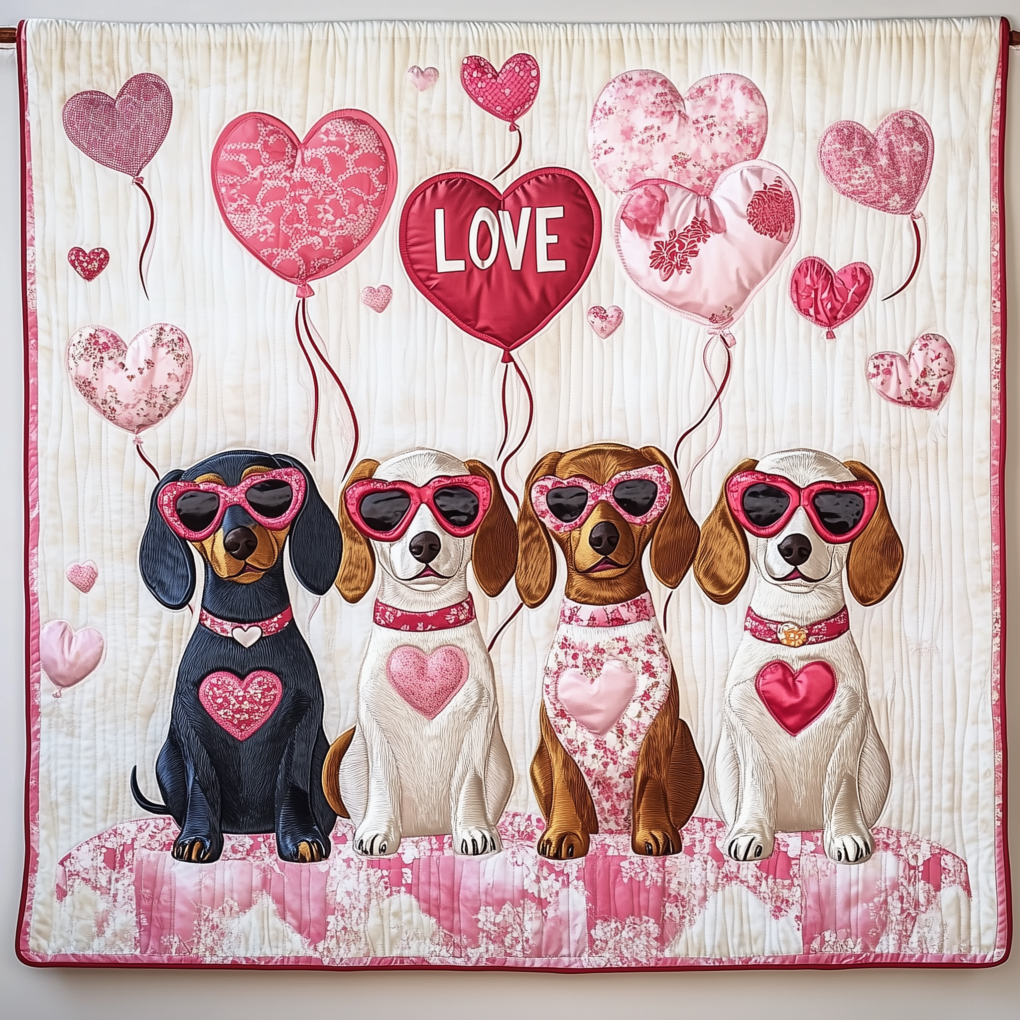 Valentine Dachshund Gift For Her Quilted Blanket Sofa Throw Blanket Items Presents For Dachshund Lovers Valentine Dachshund Gift For Her Quilted Blanket Sofa Throw Blanket Items Presents For Dachshund Lovers