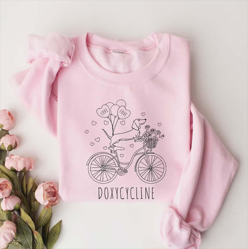 Valentine Dachshund Sweatshirt Doxycycline Clothing Creative Mother'S Day Gifts Valentine Dachshund Sweatshirt Doxycycline Clothing Creative Mother'S Day Gifts