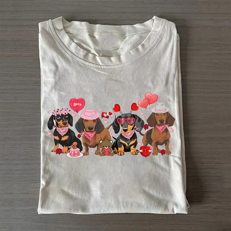 Valentine Dachshund T-Shirt Lovely Doxie Lovers Shirt Gift Ideas For Mother In Law Valentine Dachshund T-Shirt Lovely Doxie Lovers Shirt Gift Ideas For Mother In Law