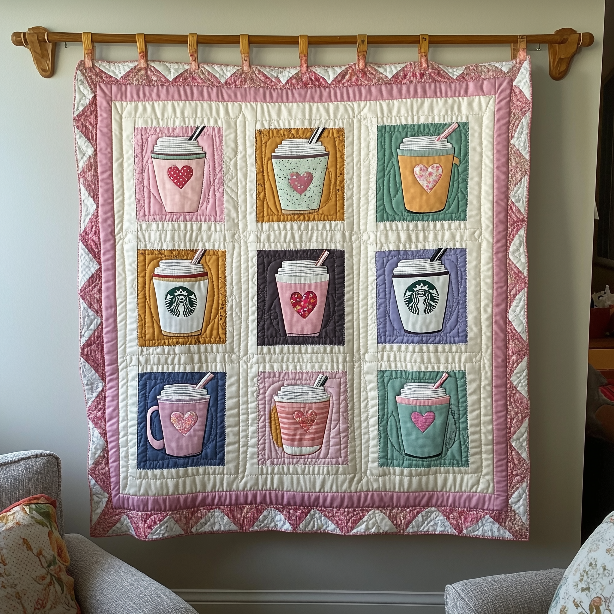 Valentine Day Drink Quilted Blanket Unique Throw Blanket Item Merch Gifts For Valentine Valentine Day Drink Quilted Blanket Unique Throw Blanket Item Merch Gifts For Valentine