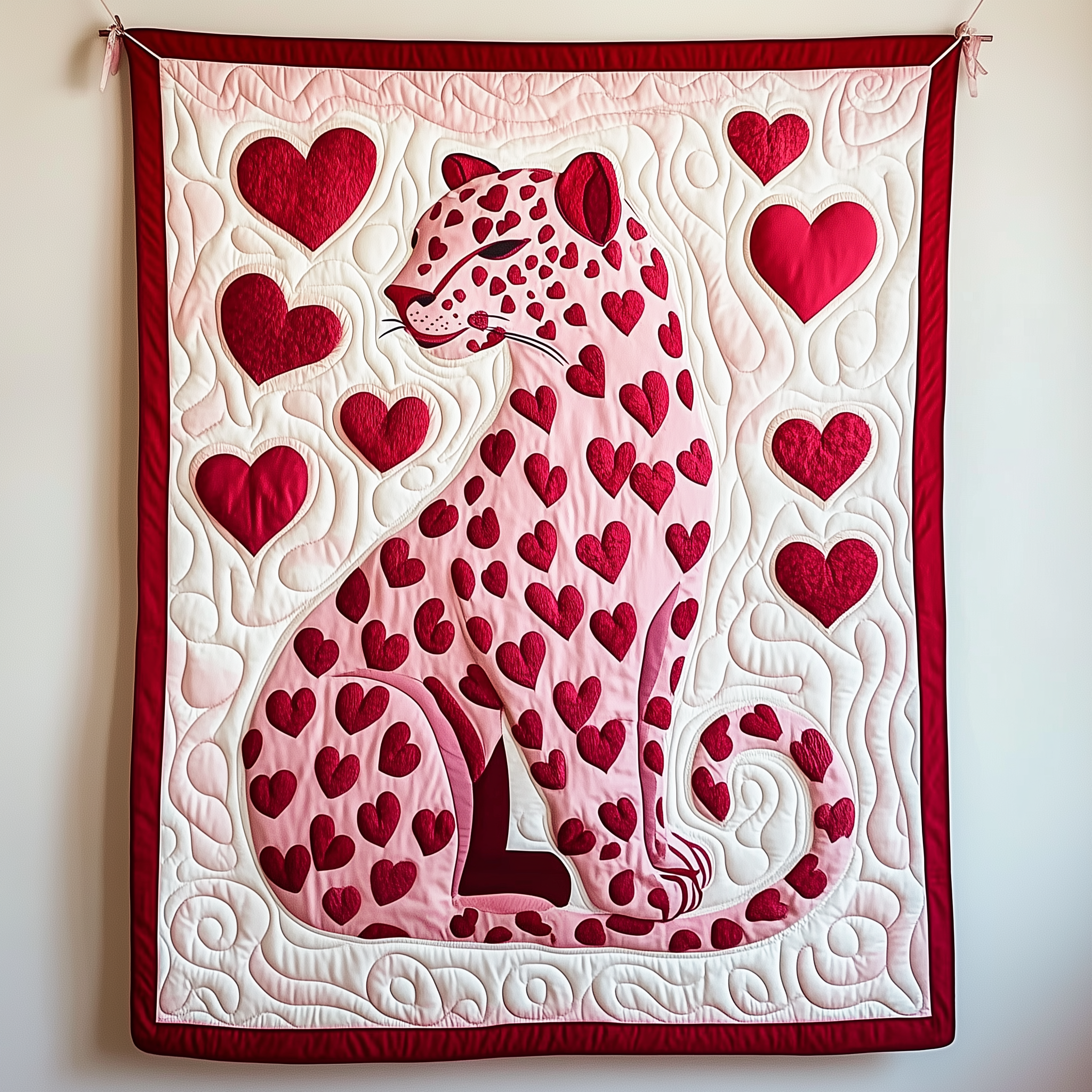 Valentine Leopard Quilted Blanket Unique Throw Blanket Item Merch Best Valentines Gifts For Her Valentine Leopard Quilted Blanket Unique Throw Blanket Item Merch Best Valentines Gifts For Her