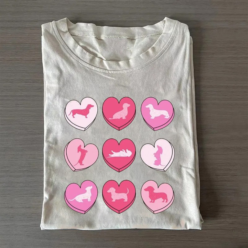 Valentines Dachshund T-Shirt Cute Dachshund Shirt Good Gifts For Dads Valentines Dachshund T-Shirt Cute Dachshund Shirt Good Gifts For Dads