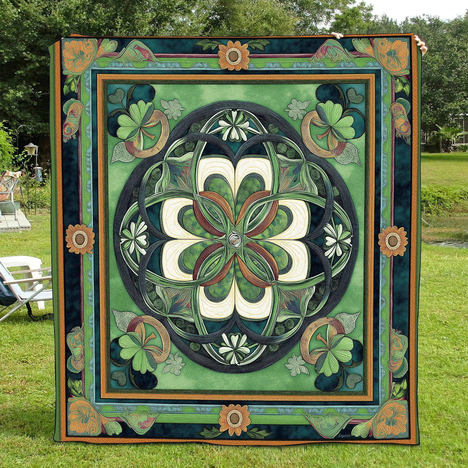Verdant Luck Quilted Blanket Ideas For Family Christmas Gift Basket Verdant Luck Quilted Blanket Ideas For Family Christmas Gift Basket