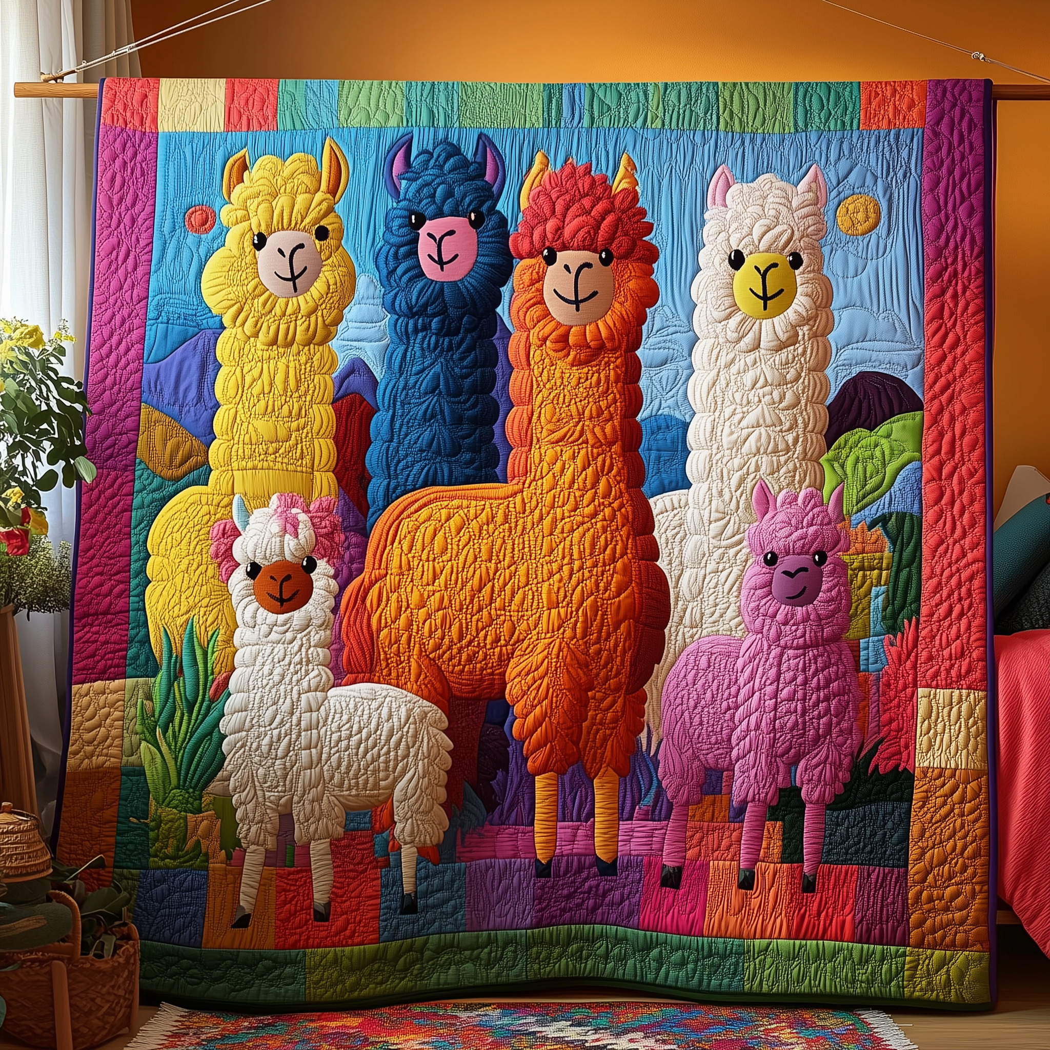 Vibrant Alpaca Quilted Blanket A Blanket That Makes Family Nights Extra Special Vibrant Alpaca Quilted Blanket A Blanket That Makes Family Nights Extra Special