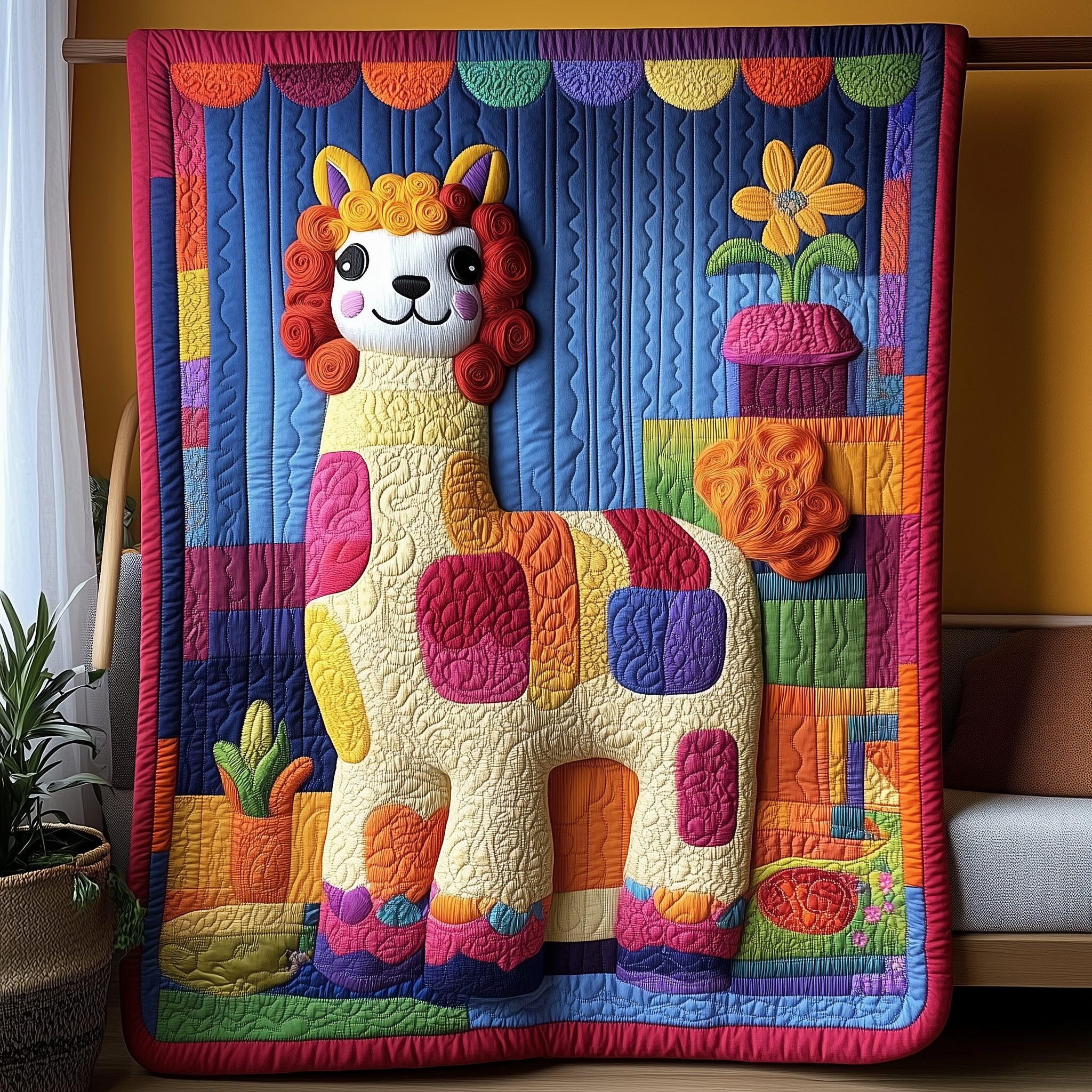 Vibrant Alpaca Quilted Blanket Bring the Family Together with a Blanket Everyone Loves Vibrant Alpaca Quilted Blanket Bring the Family Together with a Blanket Everyone Loves