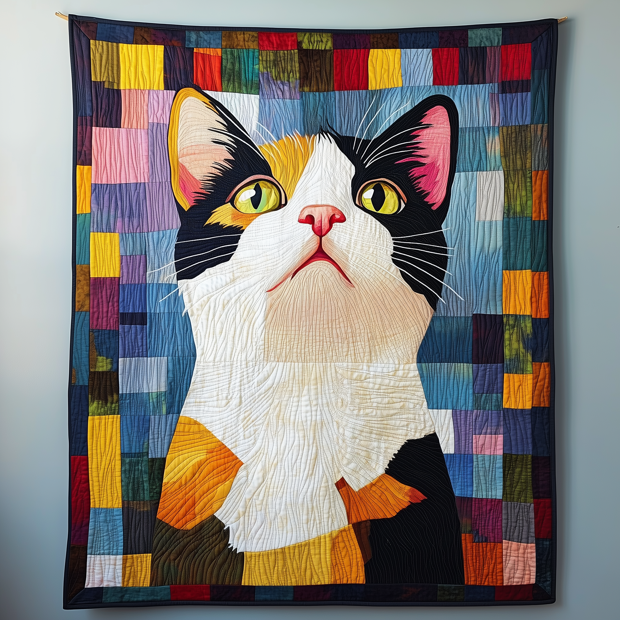 Vibrant Cat Quilted Blanket Feel Closer to Your Loved Ones with a Shared Blanket Vibrant Cat Quilted Blanket Feel Closer to Your Loved Ones with a Shared Blanket
