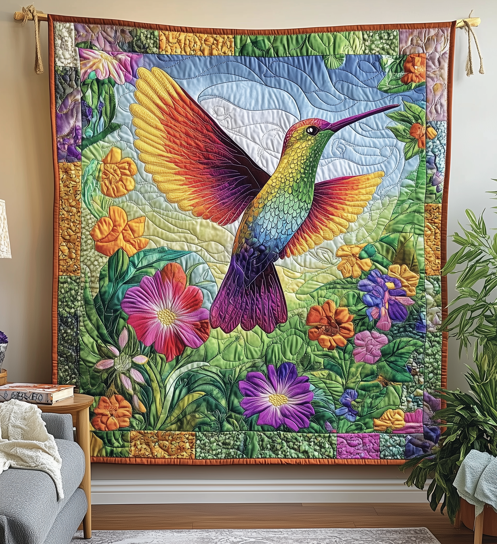 Vibrant Hummingbird Quilted Blanket Sofa Throw Blanket Items Hummingbird Stuff To Buy Vibrant Hummingbird Quilted Blanket Sofa Throw Blanket Items Hummingbird Stuff To Buy
