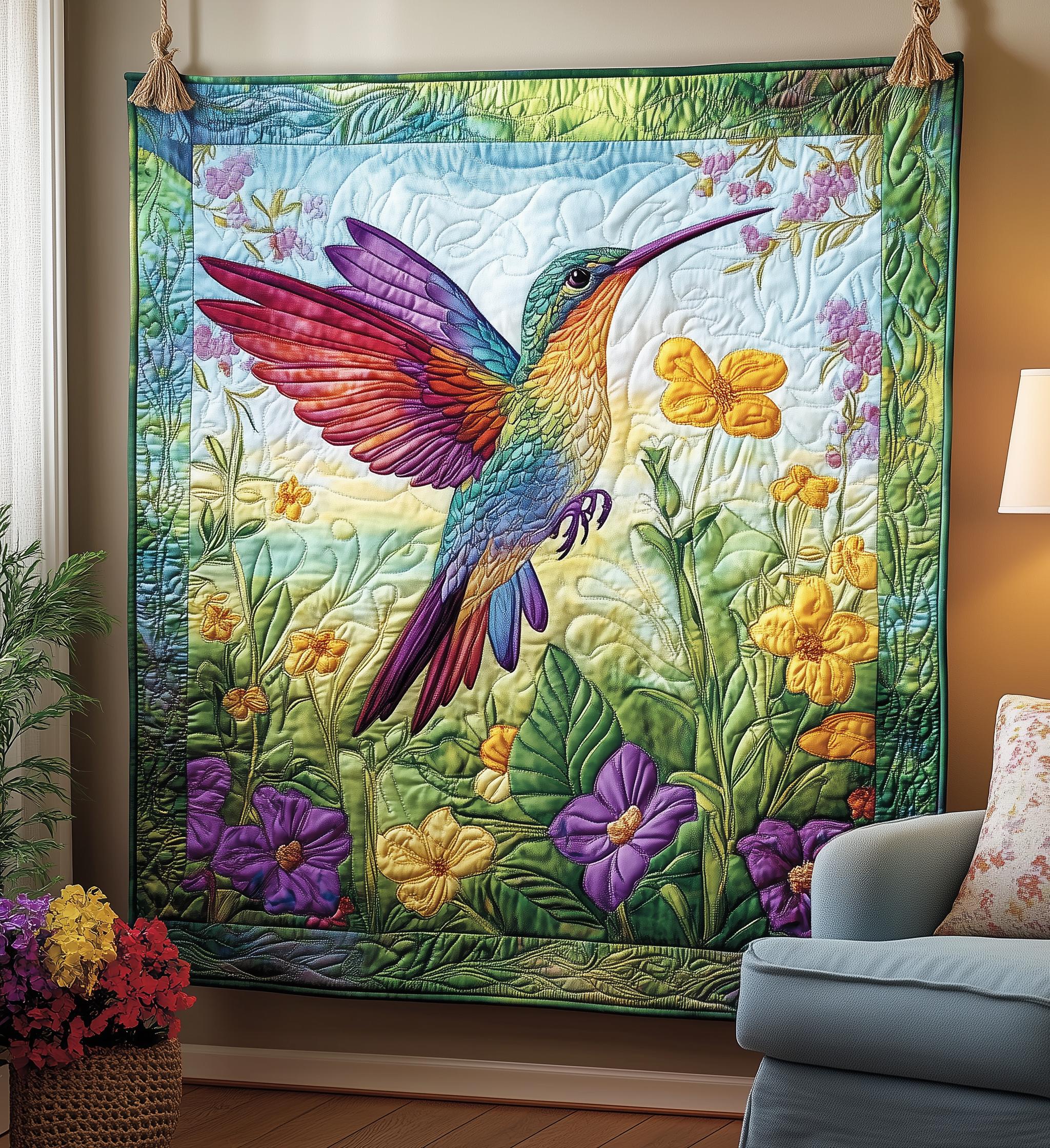 Vibrant Hummingbird Quilted Blanket Sofa Throw Blanket Items Unique Hummingbird Gifts Vibrant Hummingbird Quilted Blanket Sofa Throw Blanket Items Unique Hummingbird Gifts
