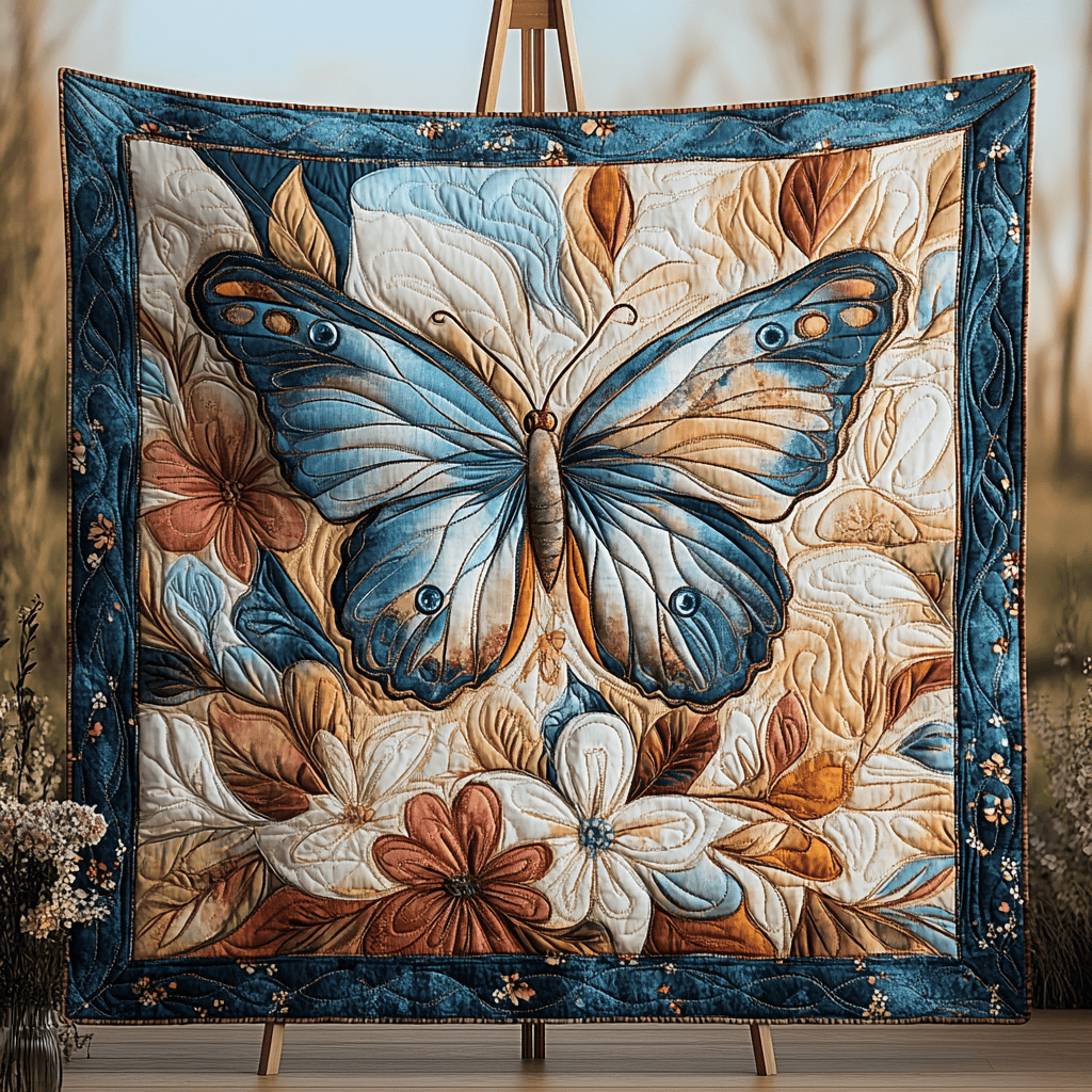 Vibrant Wings Quilted Blanket Butterfly Gifts For Ladies Vibrant Wings Quilted Blanket Butterfly Gifts For Ladies