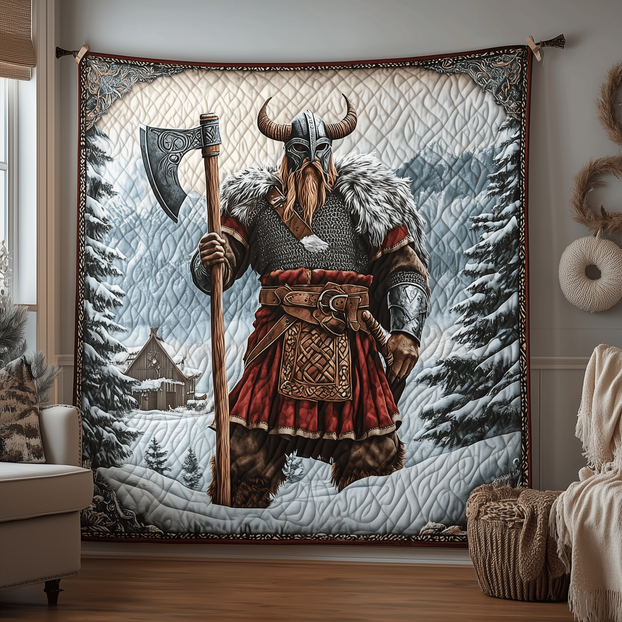 Viking Warrior Quilted Blanket Feel At Ease with a Blanket That's Perfectly Practical Viking Warrior Quilted Blanket Feel At Ease with a Blanket That's Perfectly Practical