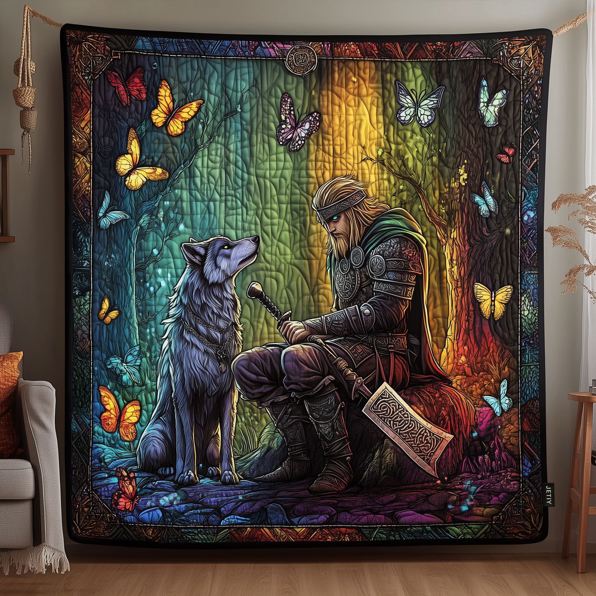 Viking Warrior Quilted Blanket Feel the Comfort of Home, Wherever You Go Viking Warrior Quilted Blanket Feel the Comfort of Home, Wherever You Go