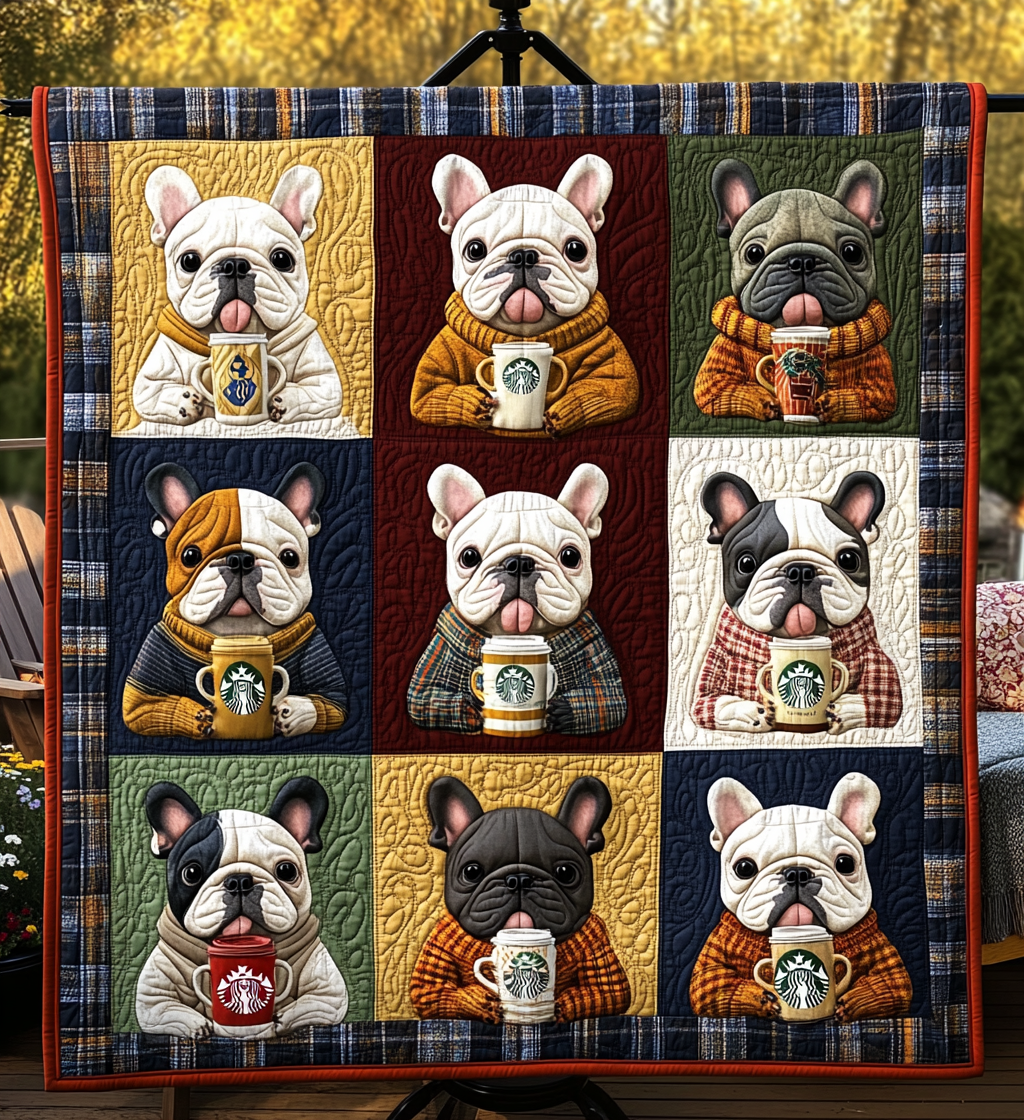 Vintage Bulldog Quilted Blanket A Blanket for Every Season and Every Mood Vintage Bulldog Quilted Blanket A Blanket for Every Season and Every Mood