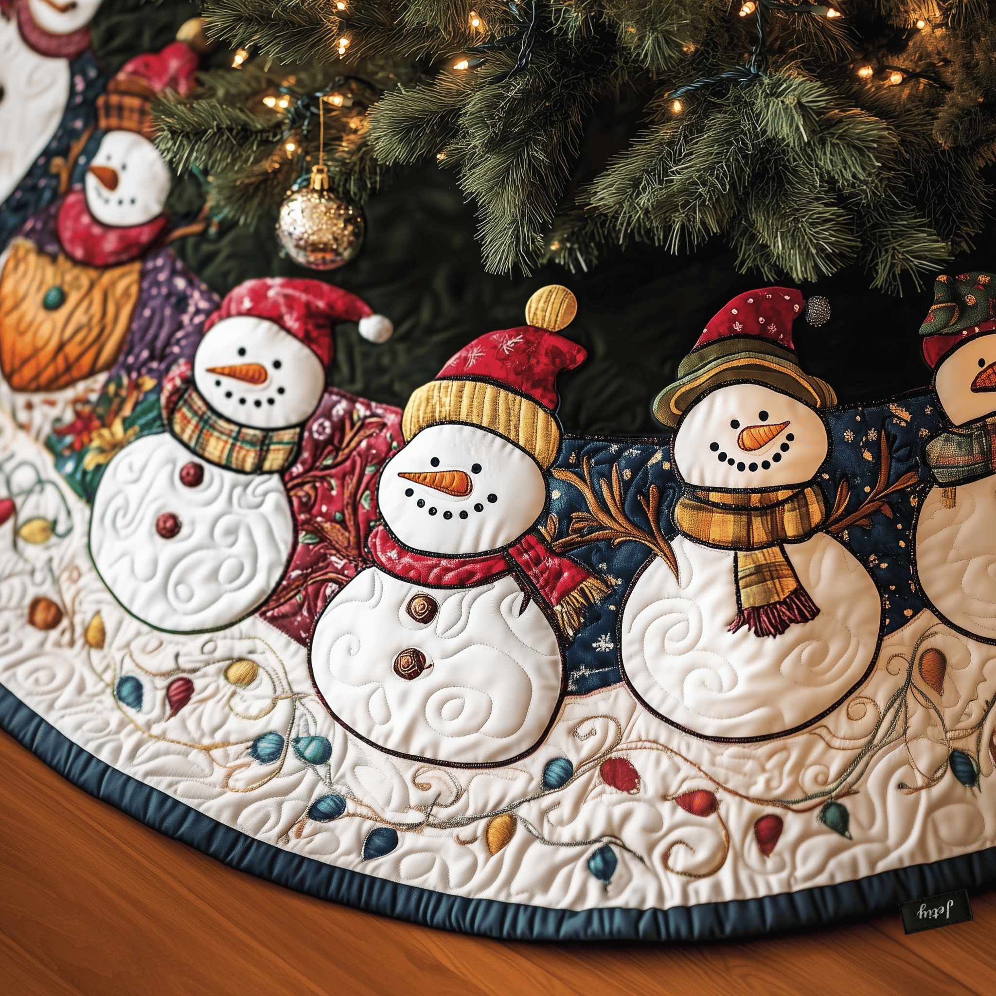 Vintage Christmas Snowman Quilted Tree Skirt Celebrate Love and Style with a Thoughtful Tree Skirt Vintage Christmas Snowman Quilted Tree Skirt Celebrate Love and Style with a Thoughtful Tree Skirt