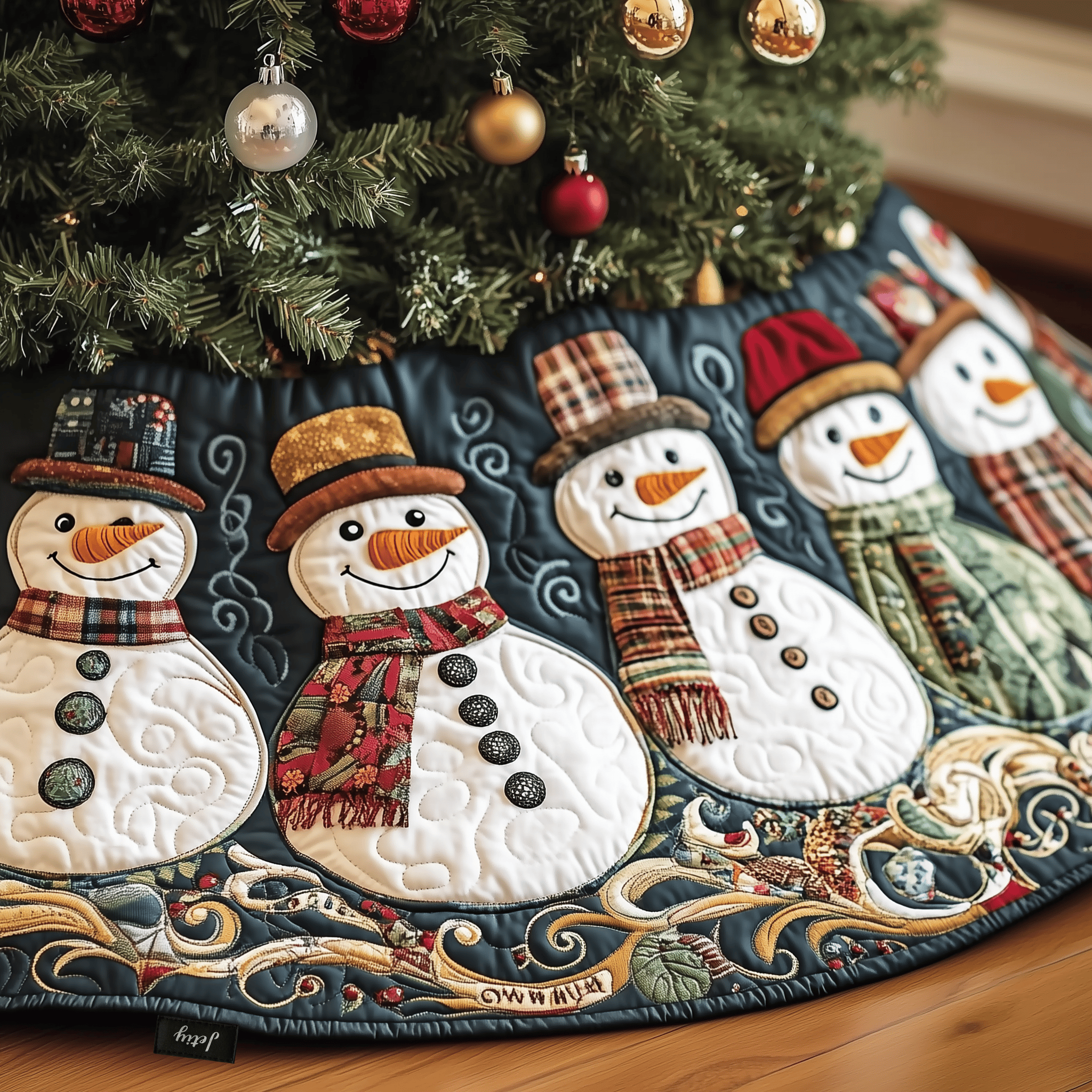 Vintage Christmas Snowman Quilted Tree Skirt Cherish Every Moment with a Stylish and Reliable Tree Skirt Vintage Christmas Snowman Quilted Tree Skirt Cherish Every Moment with a Stylish and Reliable Tree Skirt