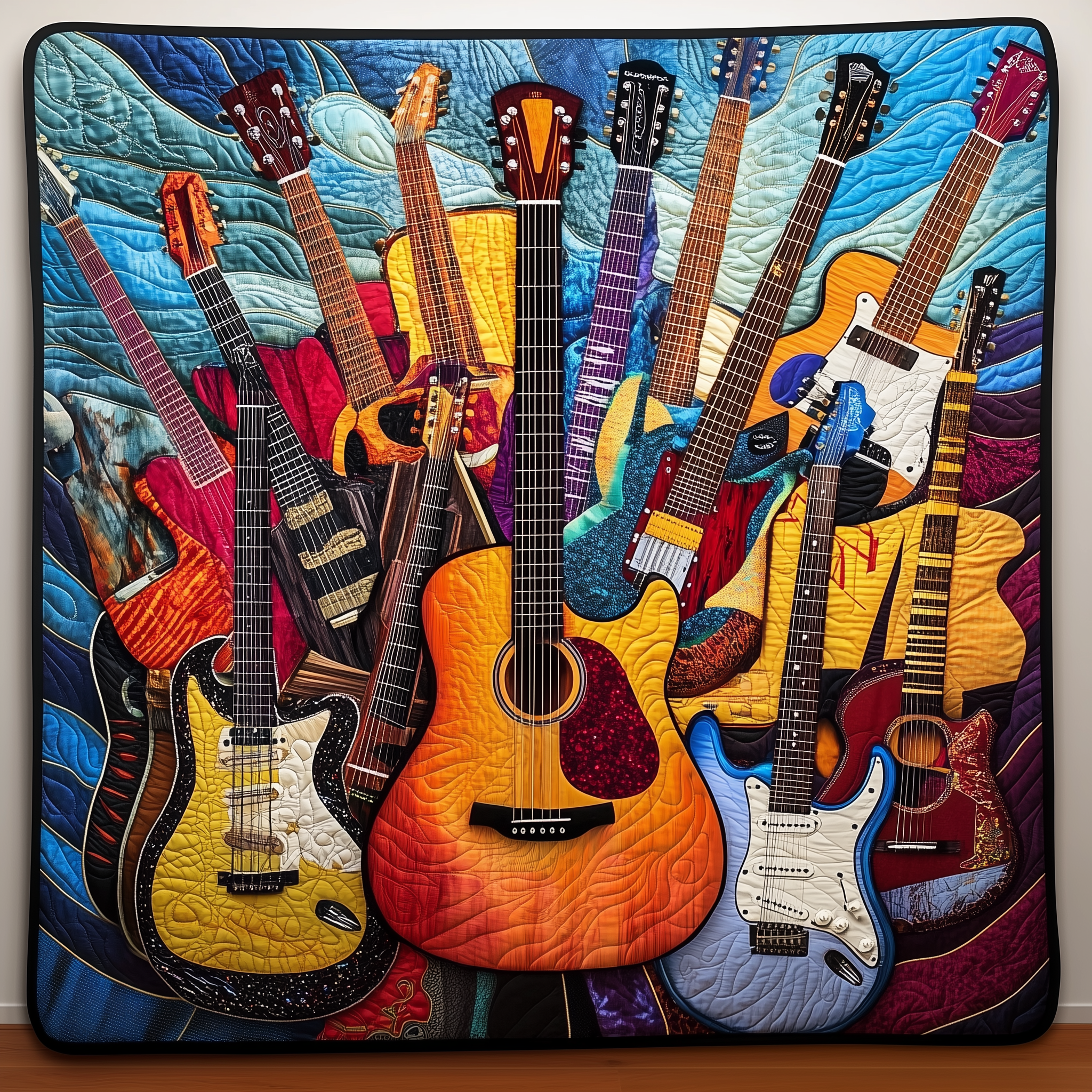 Vintage Guitars Quilted Blanket Feel Inspired by a Blanket That's Anything But Ordinary Vintage Guitars Quilted Blanket Feel Inspired by a Blanket That's Anything But Ordinary