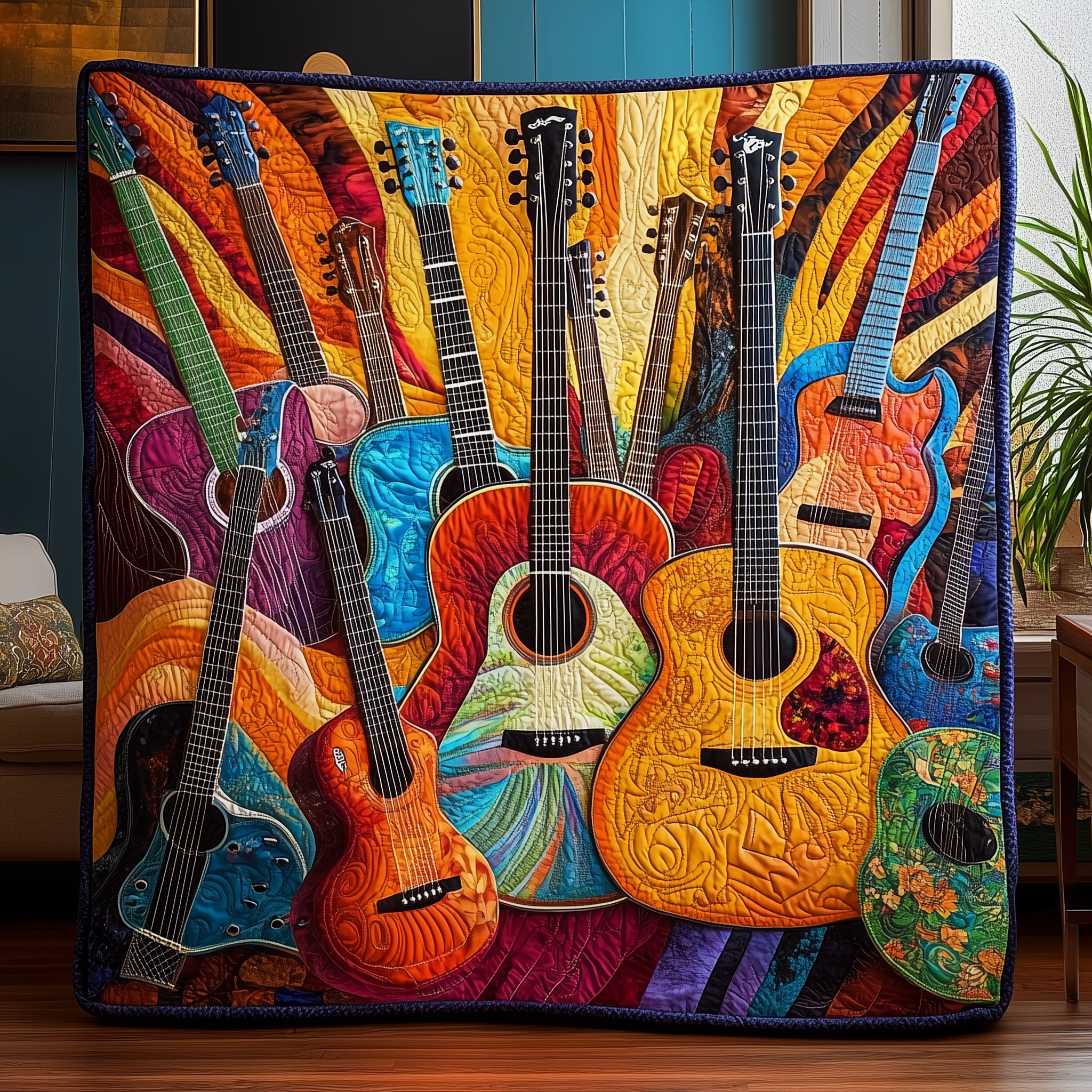 Vintage Guitars Quilted Blanket Feel the Magic of Family Time with a Blanket That Fits All Vintage Guitars Quilted Blanket Feel the Magic of Family Time with a Blanket That Fits All