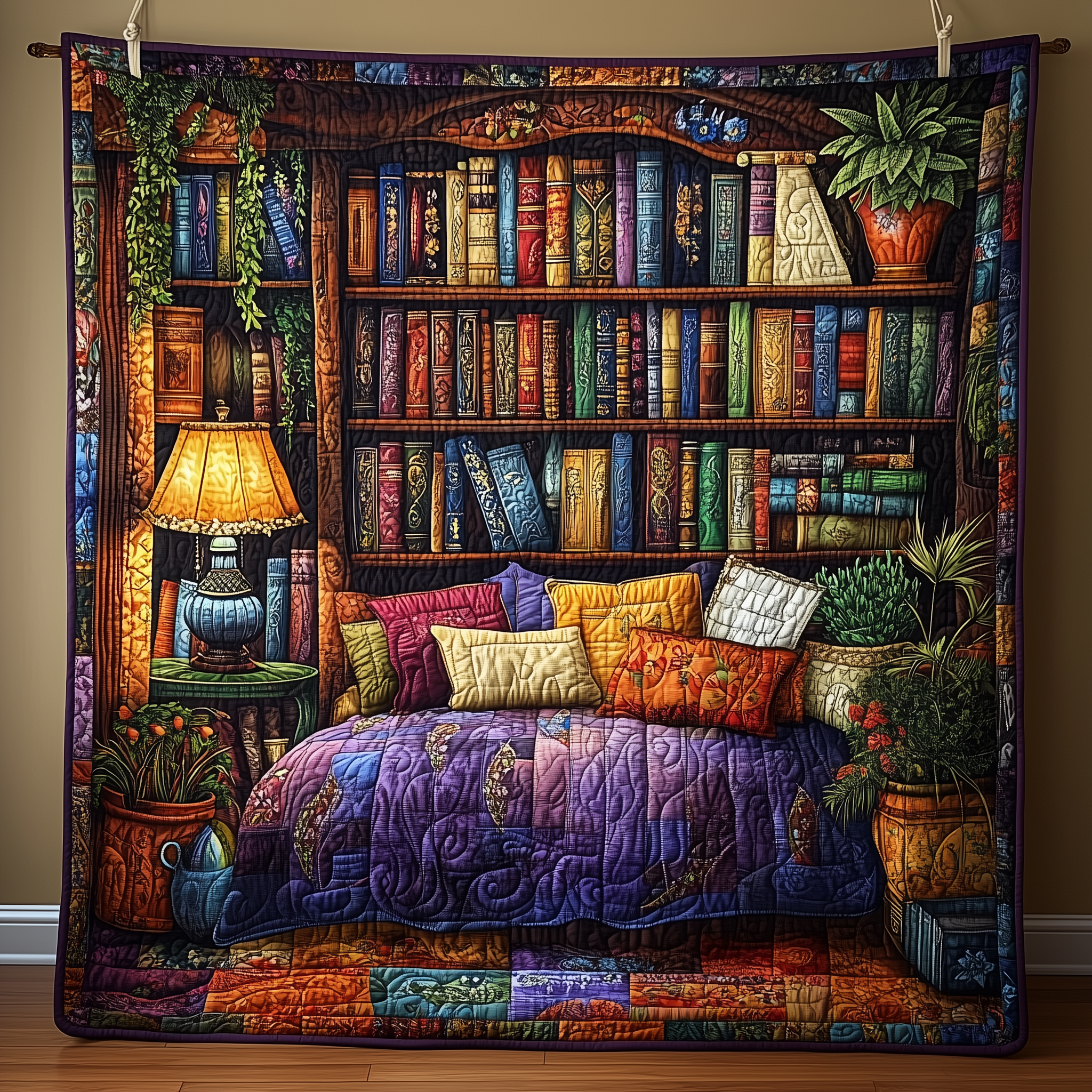 Vintage Mystic Bookshelf Quilted Blanket Best Throw Blanket Best Gifts For Book Lovers Vintage Mystic Bookshelf Quilted Blanket Best Throw Blanket Best Gifts For Book Lovers