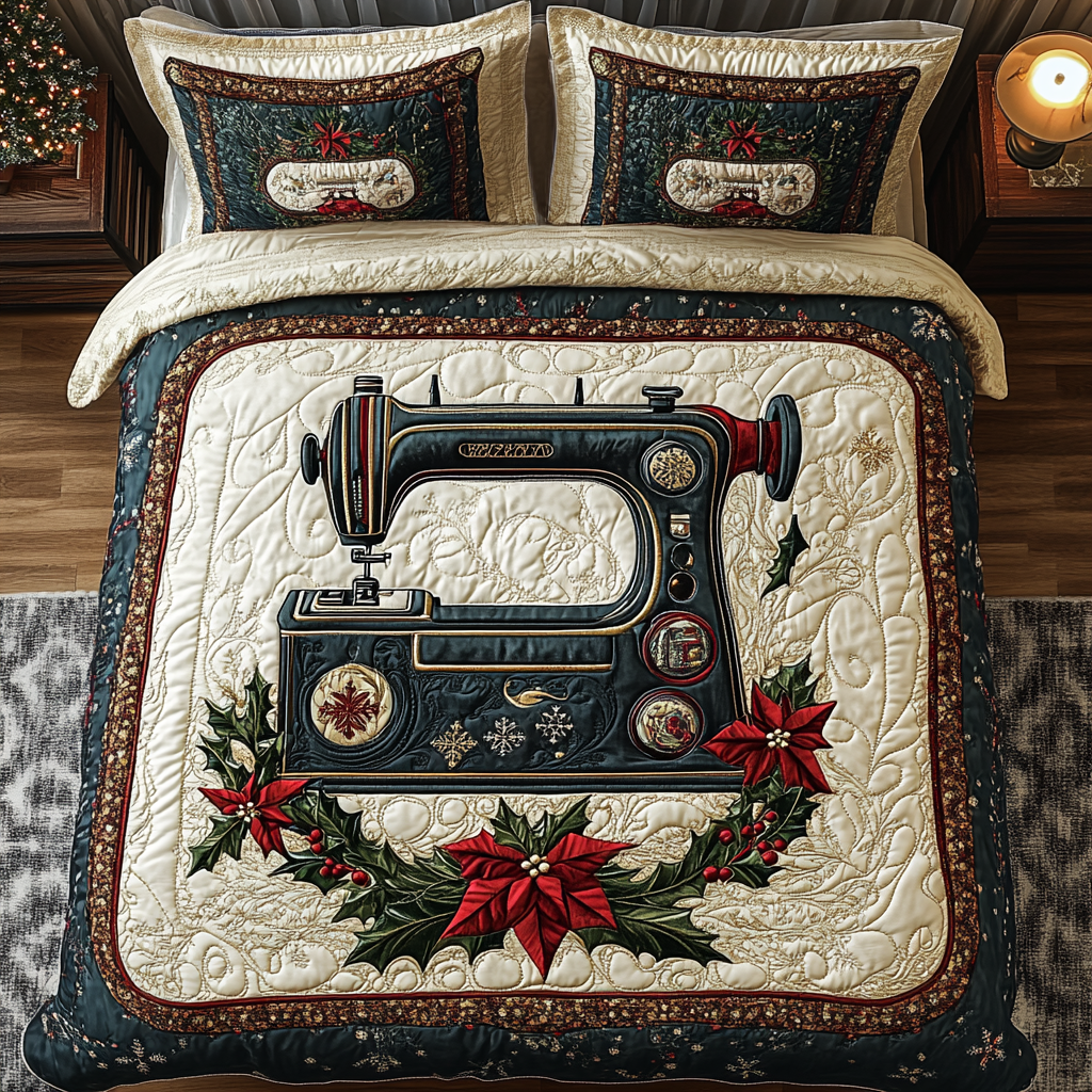 Vintage Stitch Quilted Bedding Set Gift Ideas For Sewing Lovers Vintage Stitch Quilted Bedding Set Gift Ideas For Sewing Lovers
