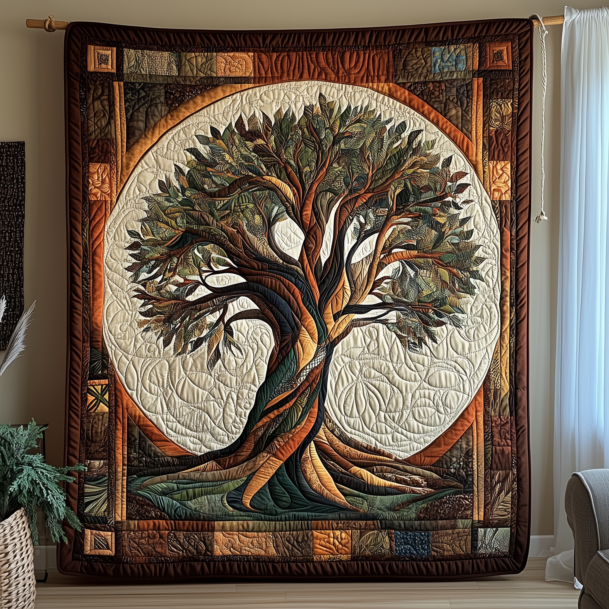 Vintage Tree Of Life Quilted Blanket Best Throw Blanket Mother'sDay Gifts 2025 Vintage Tree Of Life Quilted Blanket Best Throw Blanket Mother'sDay Gifts 2025