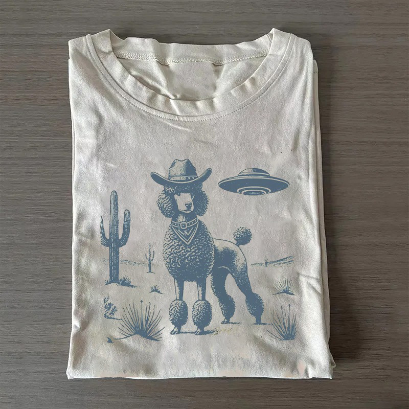 Vintage Western Poodle T-Shirt Poodle Lovers Funny Shirt First Fathers Day Gift Vintage Western Poodle T-Shirt Poodle Lovers Funny Shirt First Fathers Day Gift
