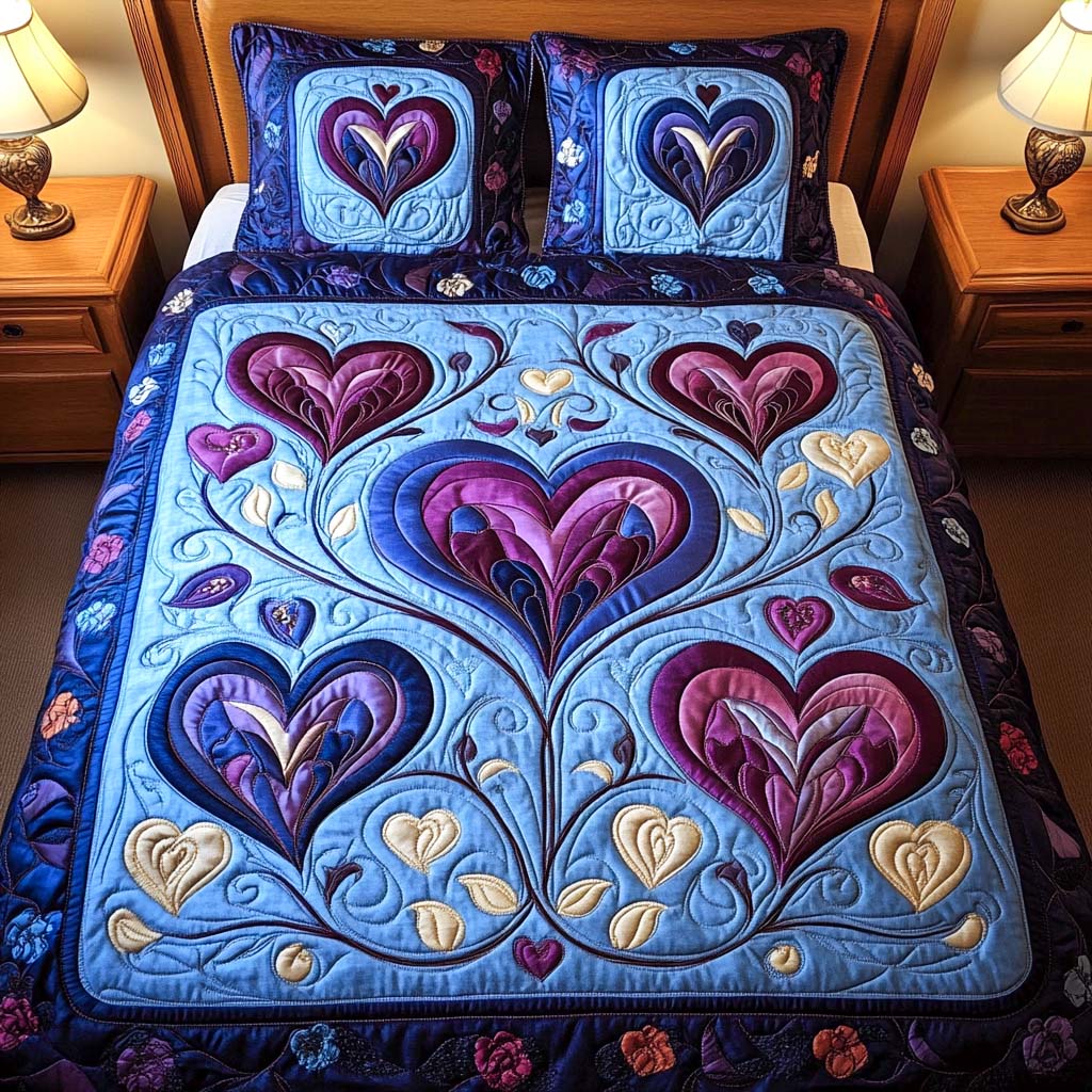 Vivid Love Quilted Bedding Set Christmas Ideas For Family Vivid Love Quilted Bedding Set Christmas Ideas For Family