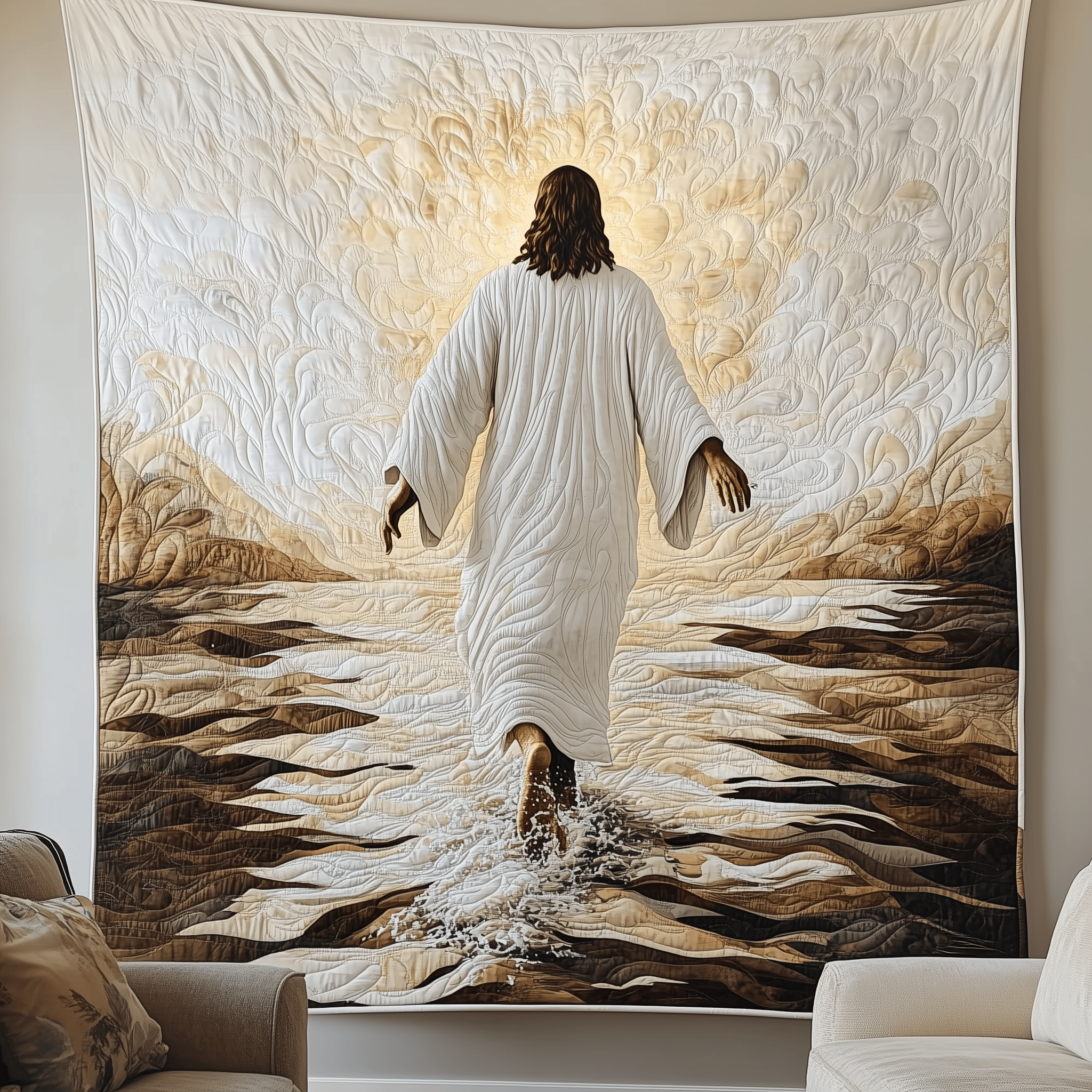 Walking On Water Jesus Quilted Blanket Experience the Ultimate in Custom Comfort Walking On Water Jesus Quilted Blanket Experience the Ultimate in Custom Comfort