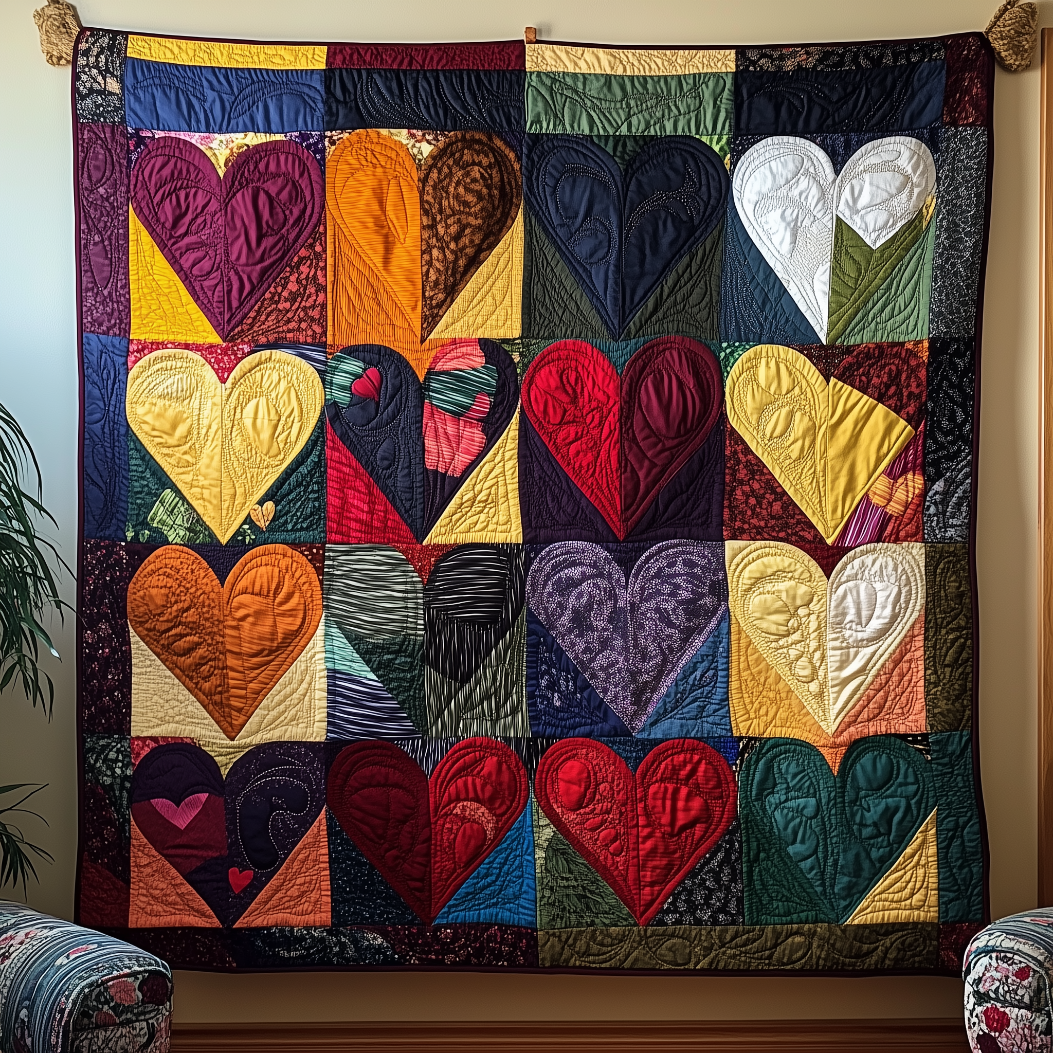 Warm Heart Quilted Blanket Best Throw Blanket Valentines Gift For Husband Warm Heart Quilted Blanket Best Throw Blanket Valentines Gift For Husband