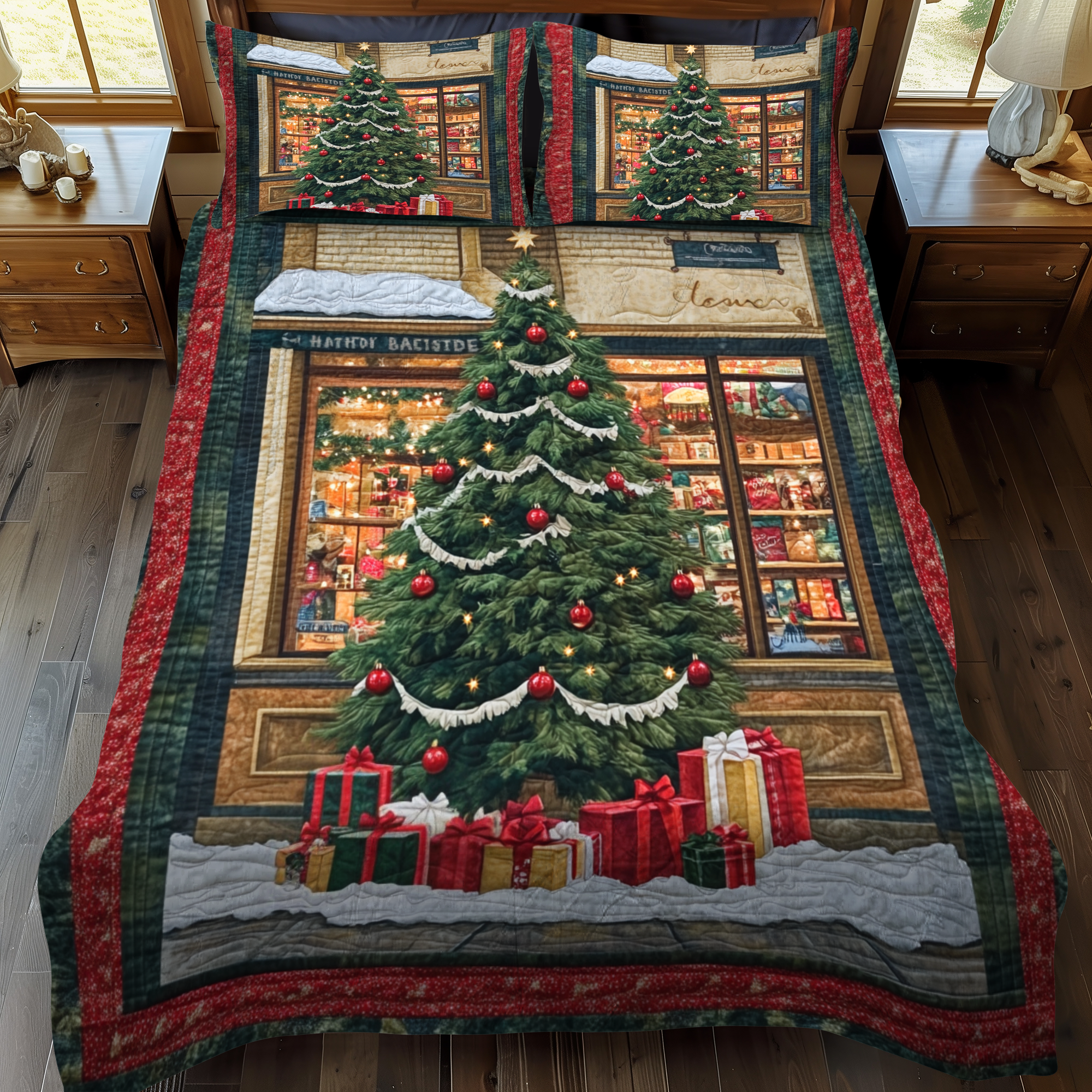 Warm Winter Wishes Quilted Bedding Set Mum And Daughter Gifts Warm Winter Wishes Quilted Bedding Set Mum And Daughter Gifts
