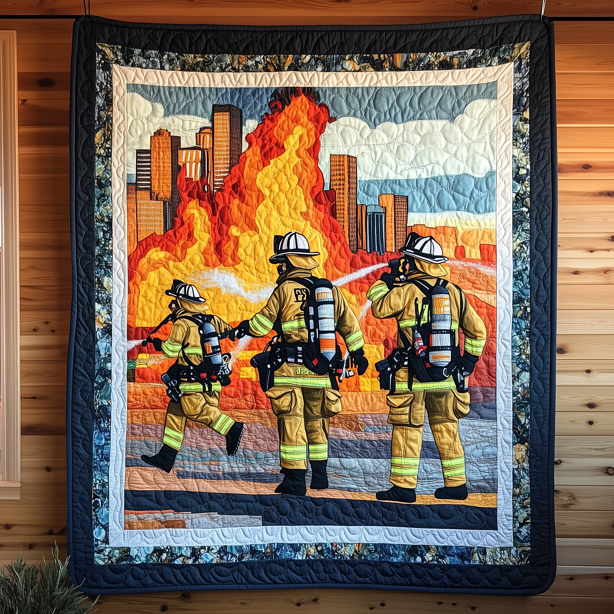Warriors of the Flames Quilted Blanket Nice Throw Blankets Best Father's Day Gifts Warriors of the Flames Quilted Blanket Nice Throw Blankets Best Father's Day Gifts
