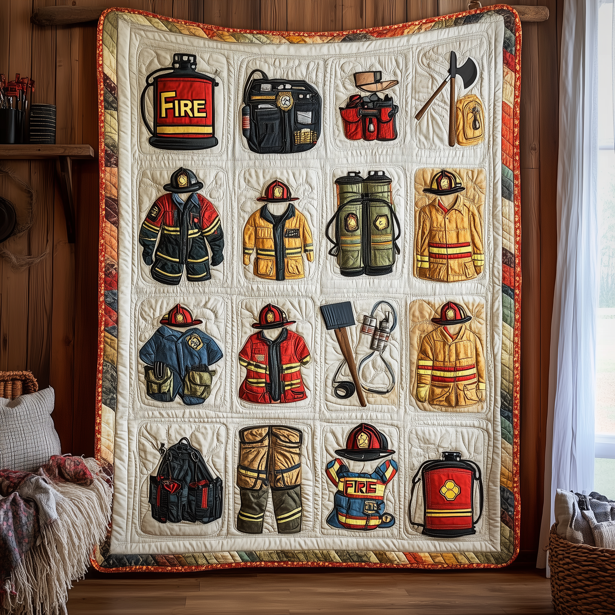 Weapons Against the Flames Quilted Blanket Nice Throw Blankets Fathers Day Presents Weapons Against the Flames Quilted Blanket Nice Throw Blankets Fathers Day Presents