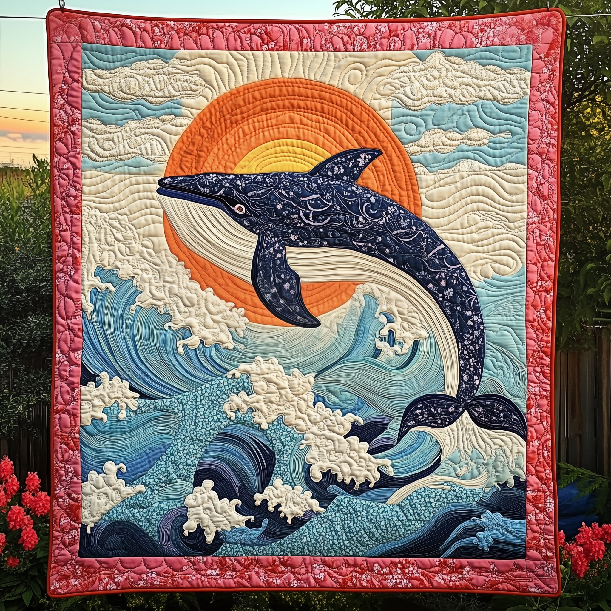 Whale Serenity Quilted Blanket Throw Blankets For Couch Orca Whale Gift Ideas Whale Serenity Quilted Blanket Throw Blankets For Couch Orca Whale Gift Ideas