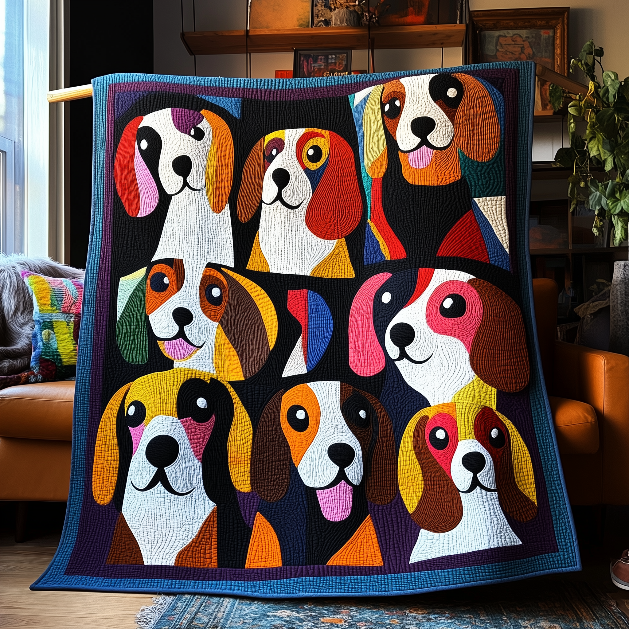 Whimsical Beagle Quilted Blanket Celebrate Your Individuality with a Blanket That Speaks to You Whimsical Beagle Quilted Blanket Celebrate Your Individuality with a Blanket That Speaks to You
