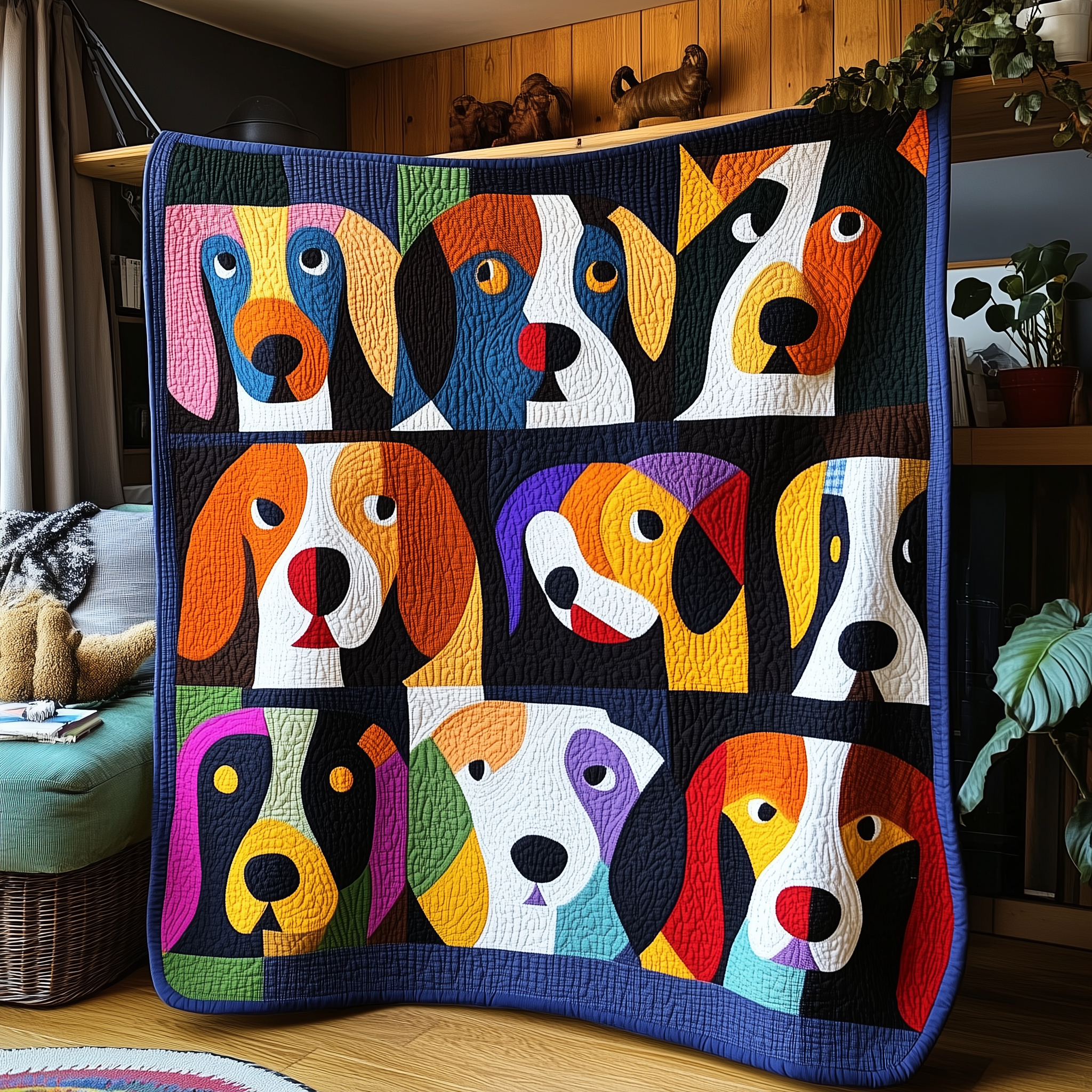 Whimsical Beagle Quilted Blanket Feel the Power of Personalized Comfort with Our Blanket Whimsical Beagle Quilted Blanket Feel the Power of Personalized Comfort with Our Blanket
