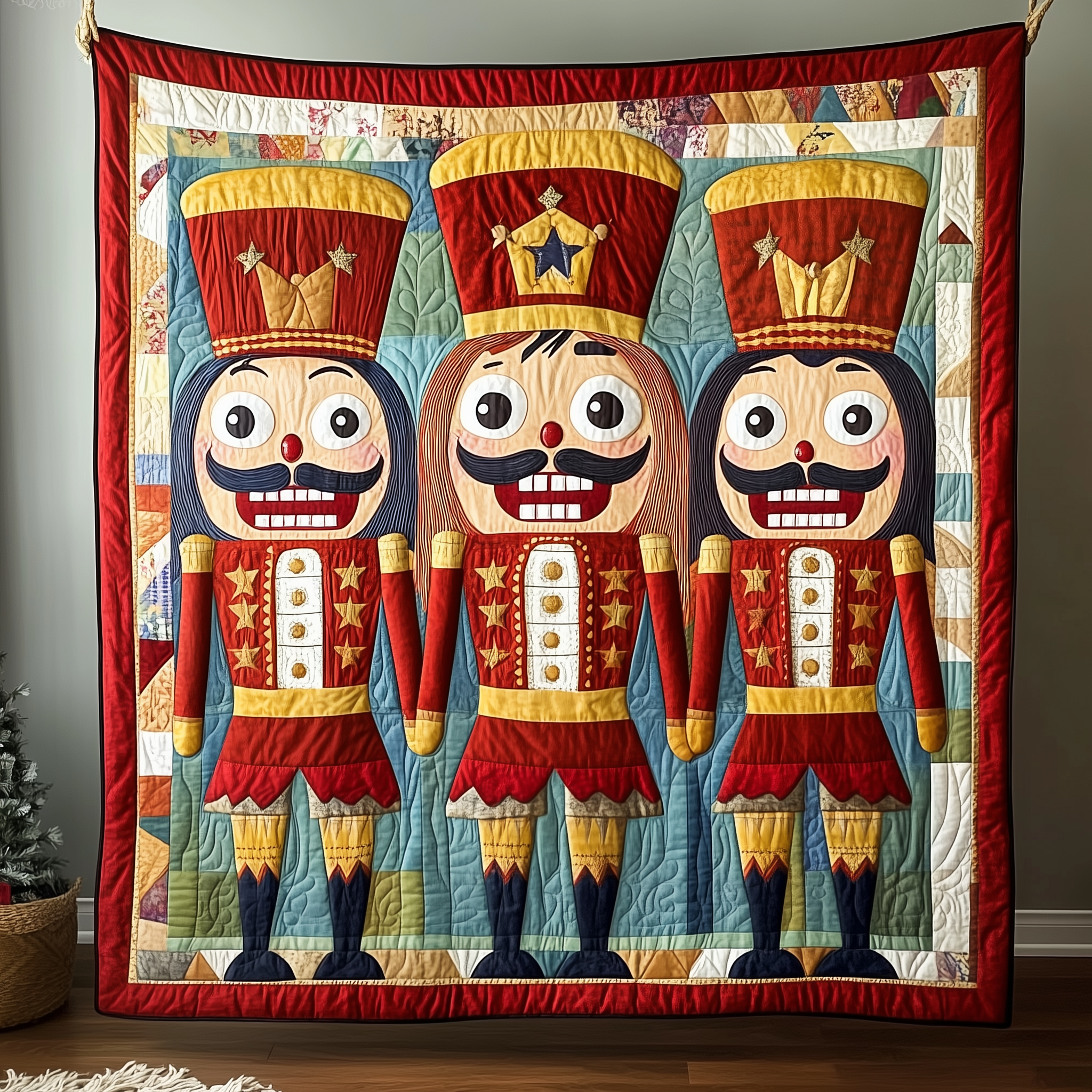 Whimsical Nutcracker Quilted Blanket Experience the Ultimate in Custom Comfort Whimsical Nutcracker Quilted Blanket Experience the Ultimate in Custom Comfort
