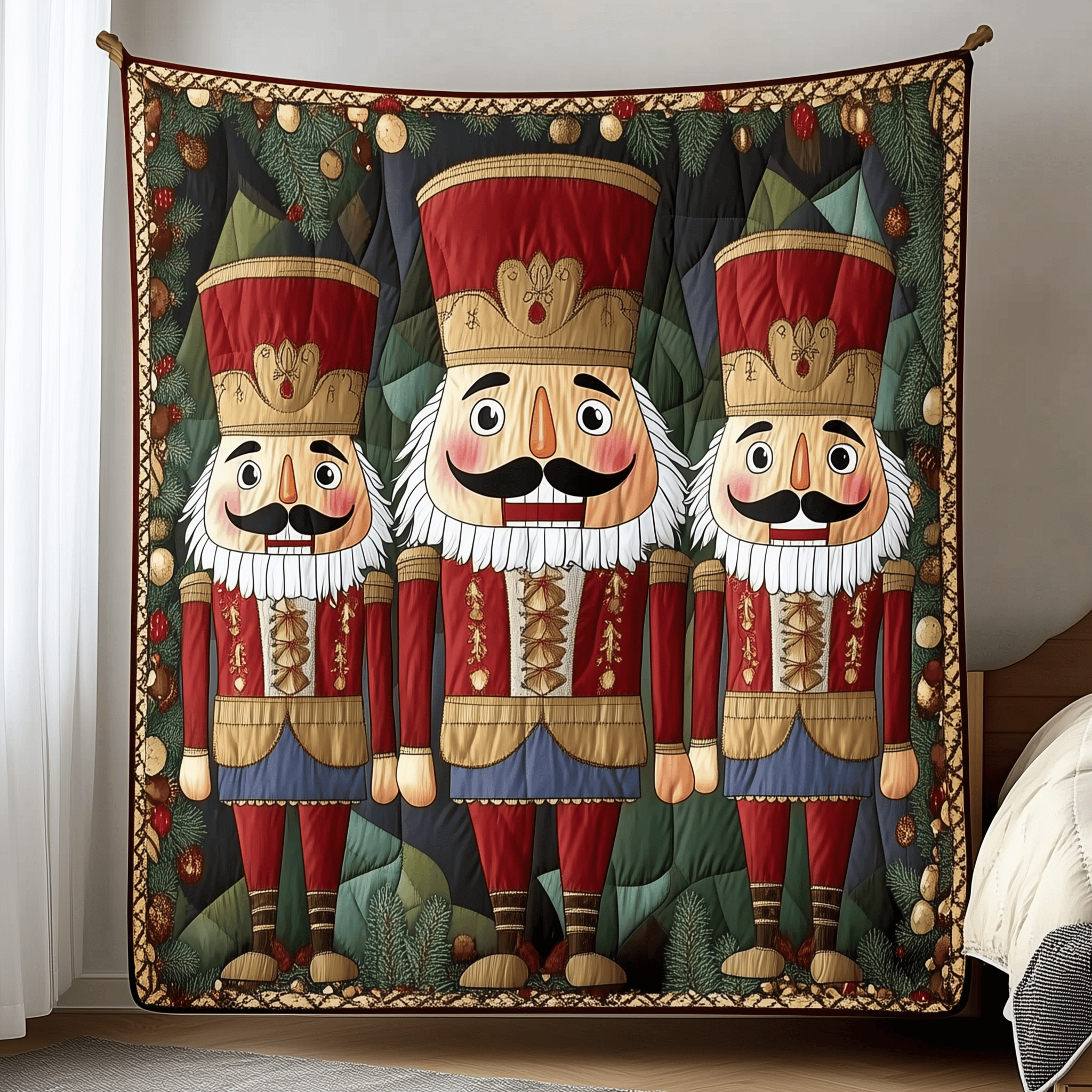 Whimsical Nutcracker Quilted Blanket Experience True Personal Comfort with Our Blanket Whimsical Nutcracker Quilted Blanket Experience True Personal Comfort with Our Blanket