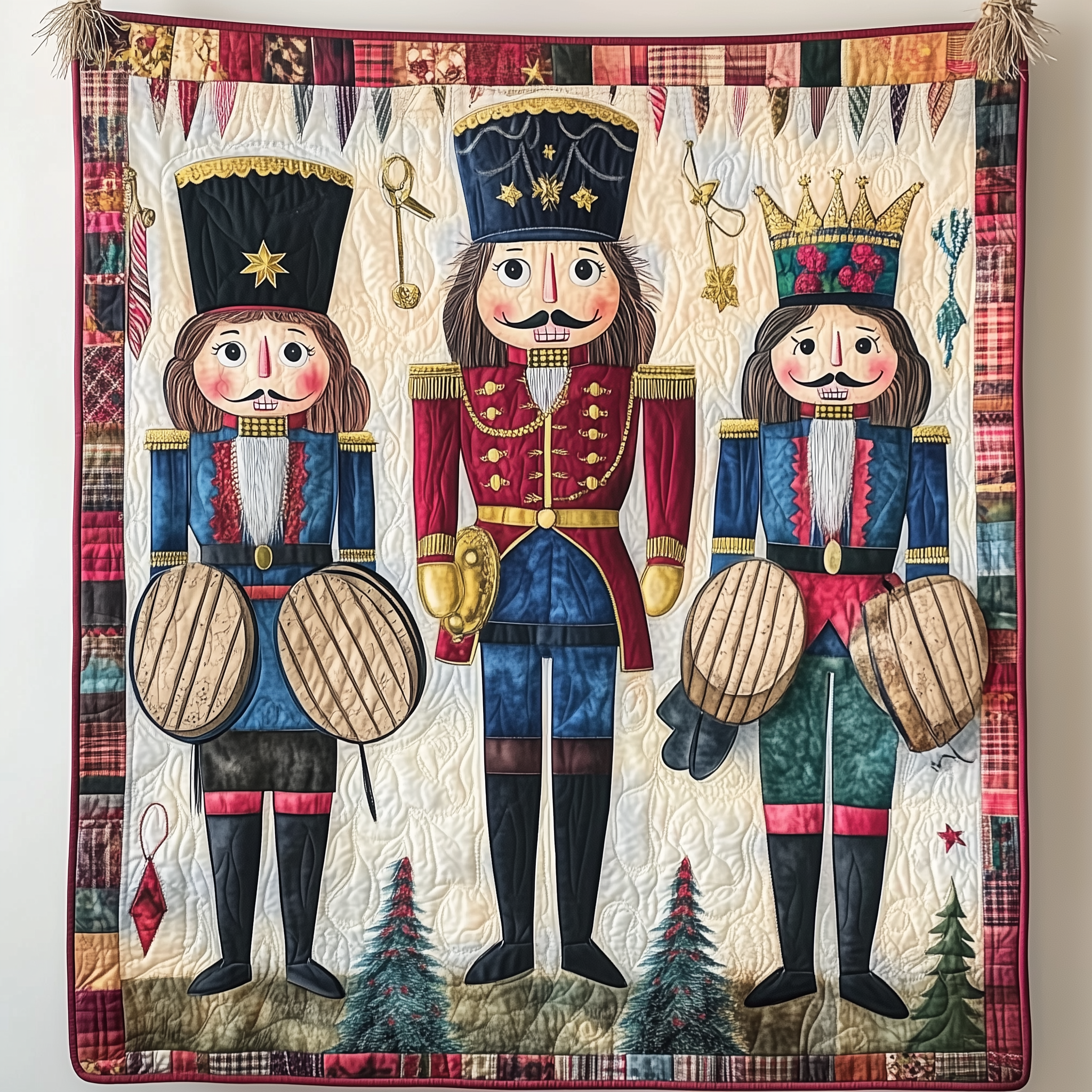 Whimsical Nutcracker Quilted Blanket Feel the Joy of Togetherness with Our Cozy Blanket Whimsical Nutcracker Quilted Blanket Feel the Joy of Togetherness with Our Cozy Blanket