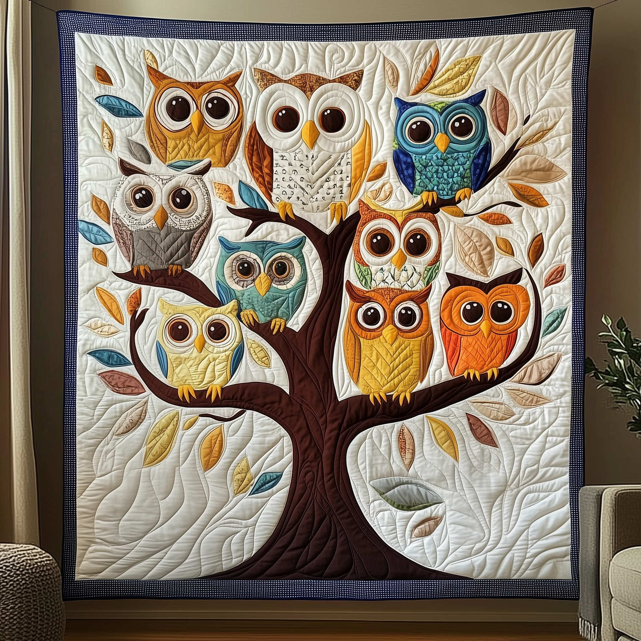 Whimsical Owls Quilted Blanket Throw Blankets For Couch Best Owl Gifts Whimsical Owls Quilted Blanket Throw Blankets For Couch Best Owl Gifts
