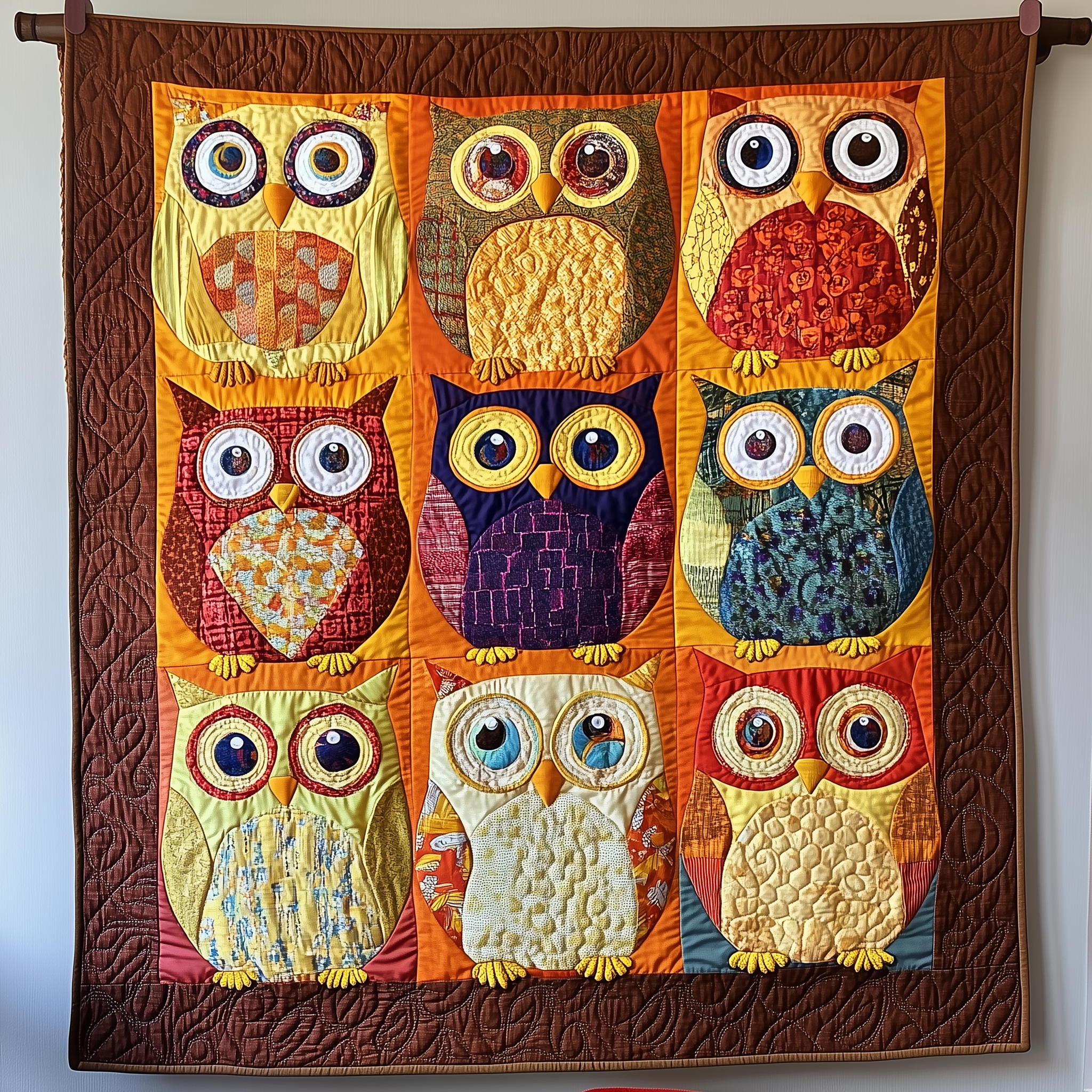 Whimsical Owls Quilted Blanket Throw Blankets For Couch Owl BlanketOwl Gift Idea Whimsical Owls Quilted Blanket Throw Blankets For Couch Owl BlanketOwl Gift Idea