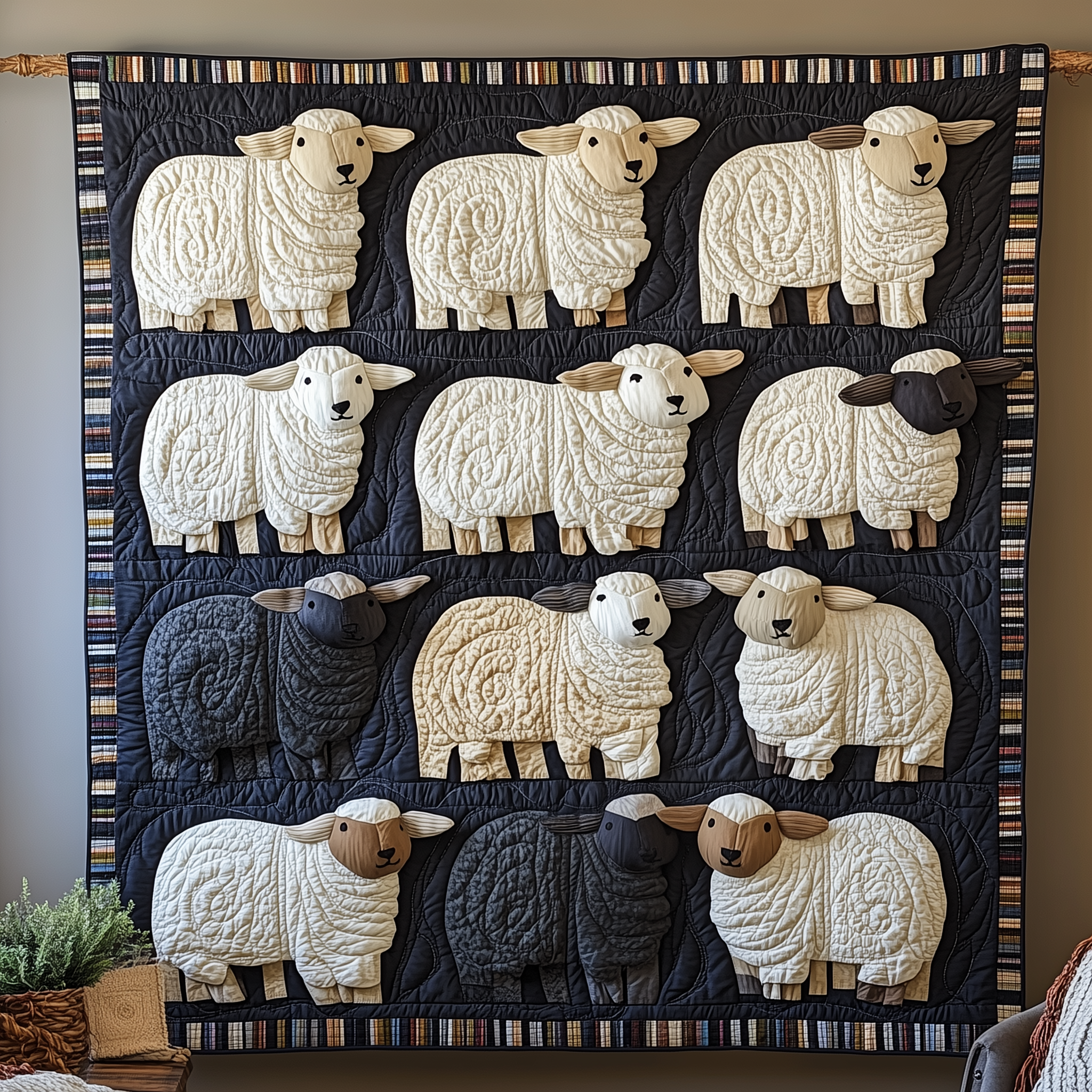 Whimsical Sheep Quilted Blanket Best Throw Blanket Gift Ideas For Mother In Law Whimsical Sheep Quilted Blanket Best Throw Blanket Gift Ideas For Mother In Law